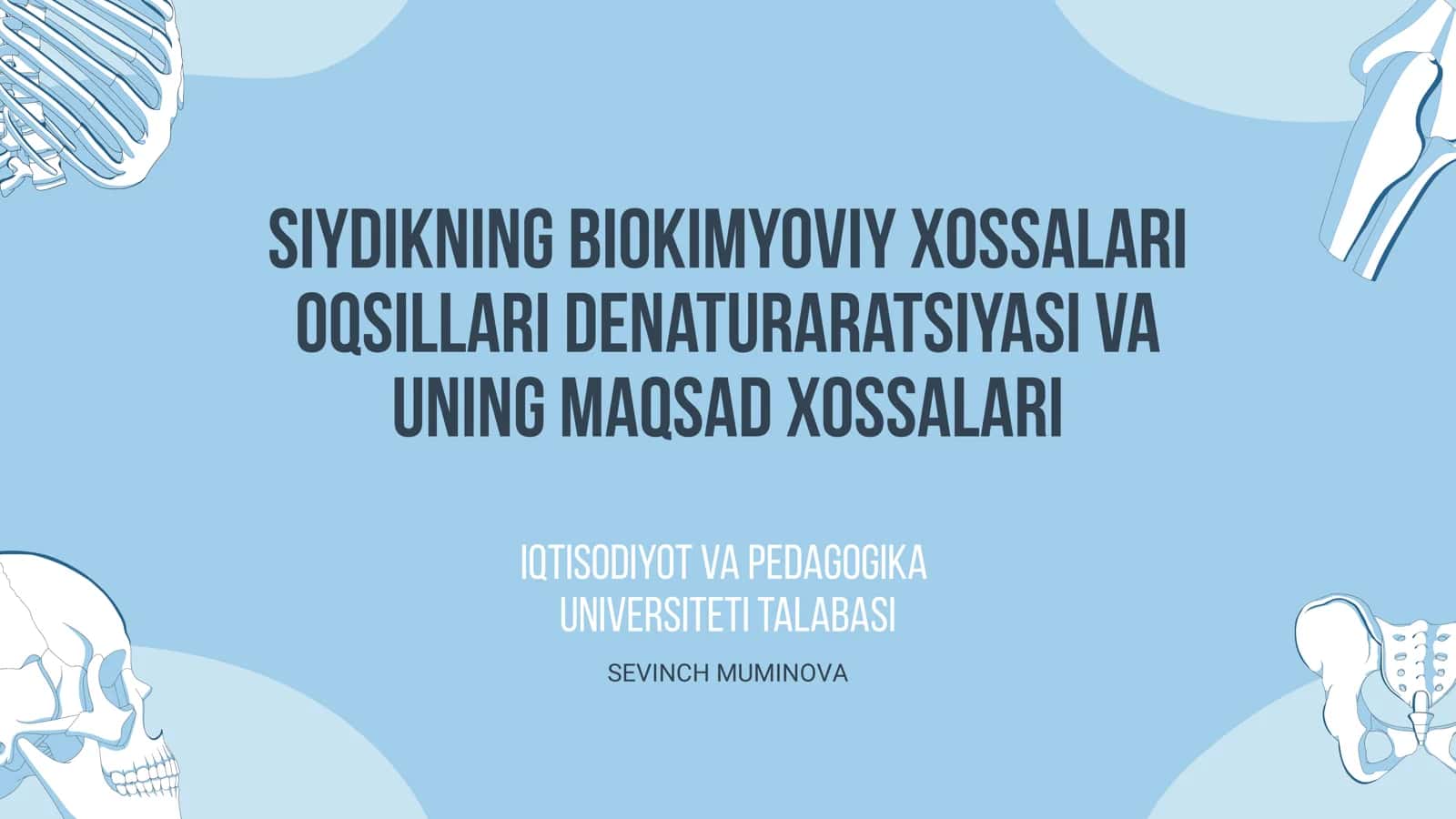 Siydikning biokimyoviy xossalari 1