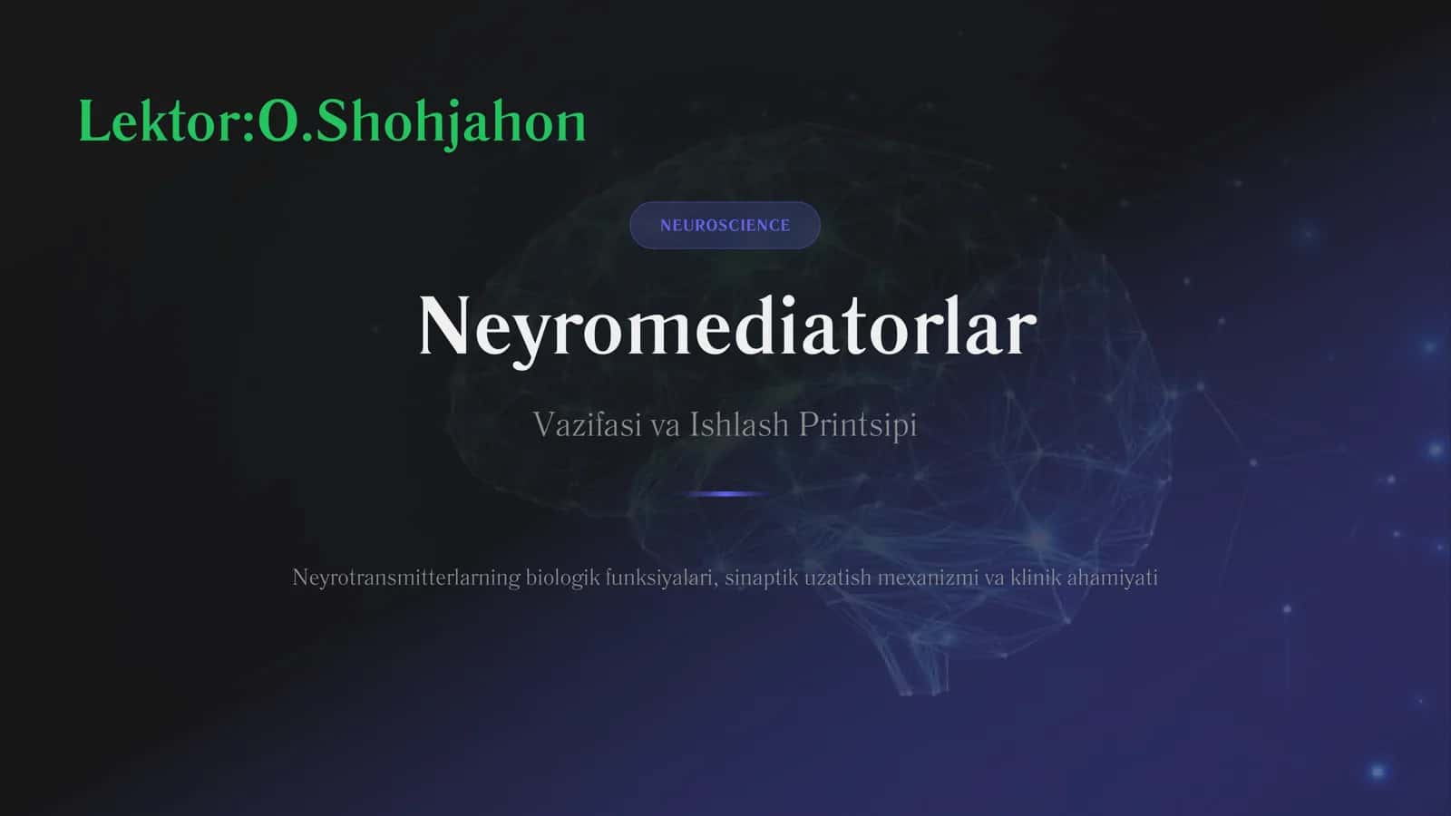 Neyromediatorlar 1
