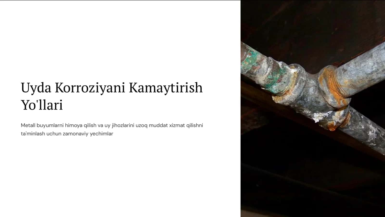 Uyda Korroziyani Kamaytirish 1