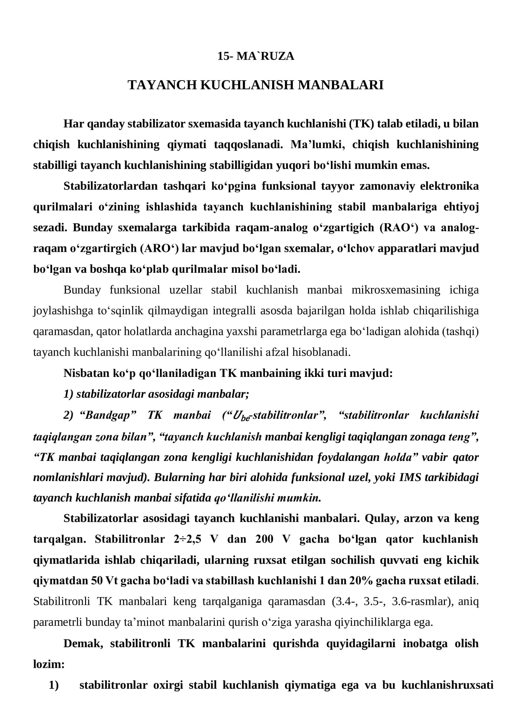 Tayanch Kuchlanish Manbalar 1