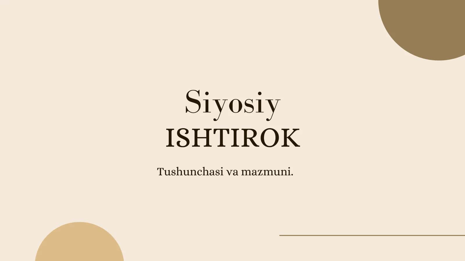 Siyosiy ishtirok 1