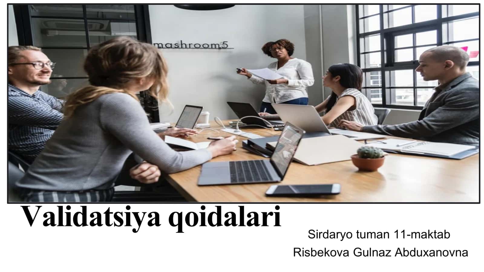 Validatsiya qoidalari 1