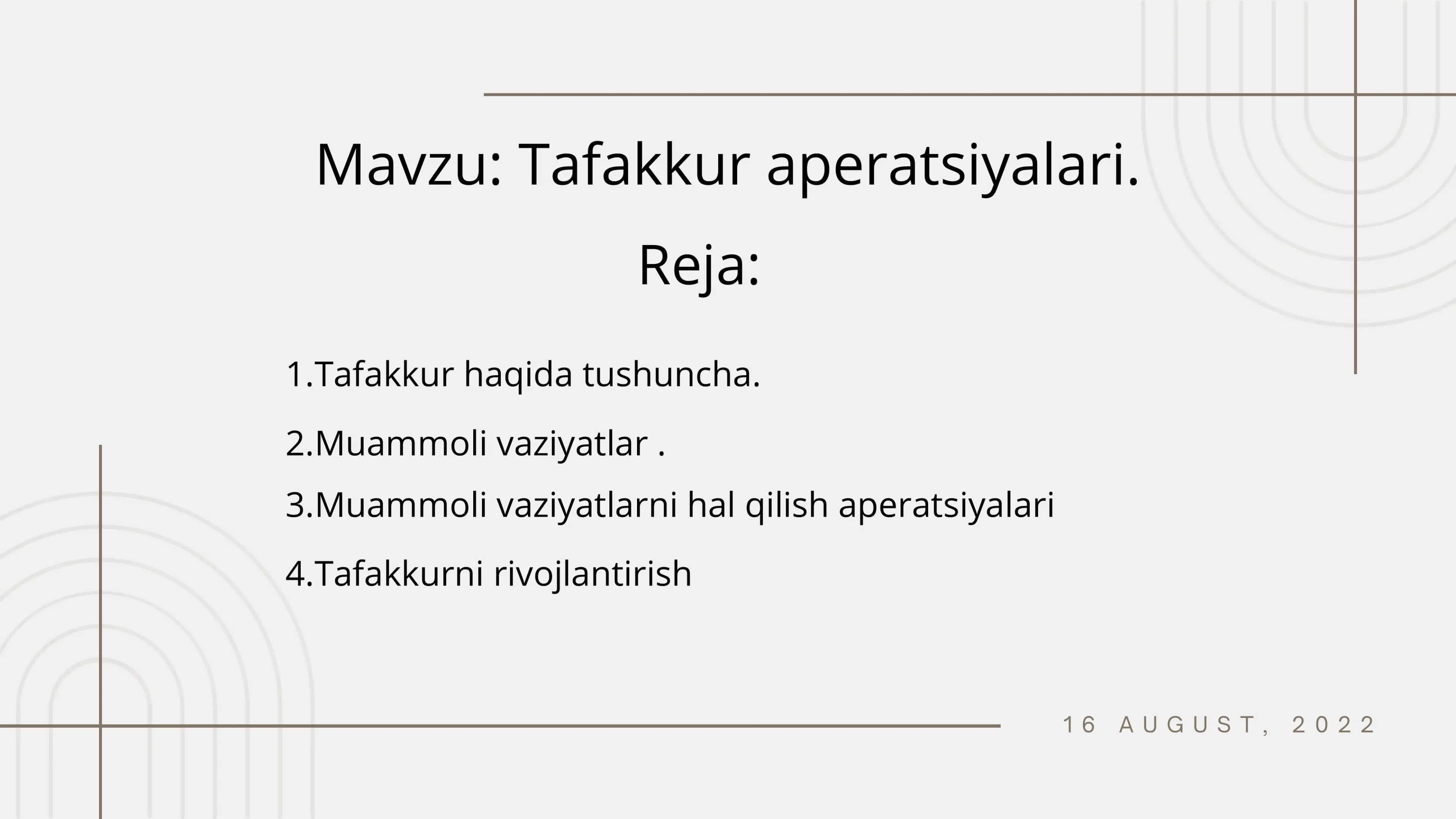 Tafakkur Mavzusida slayd 1