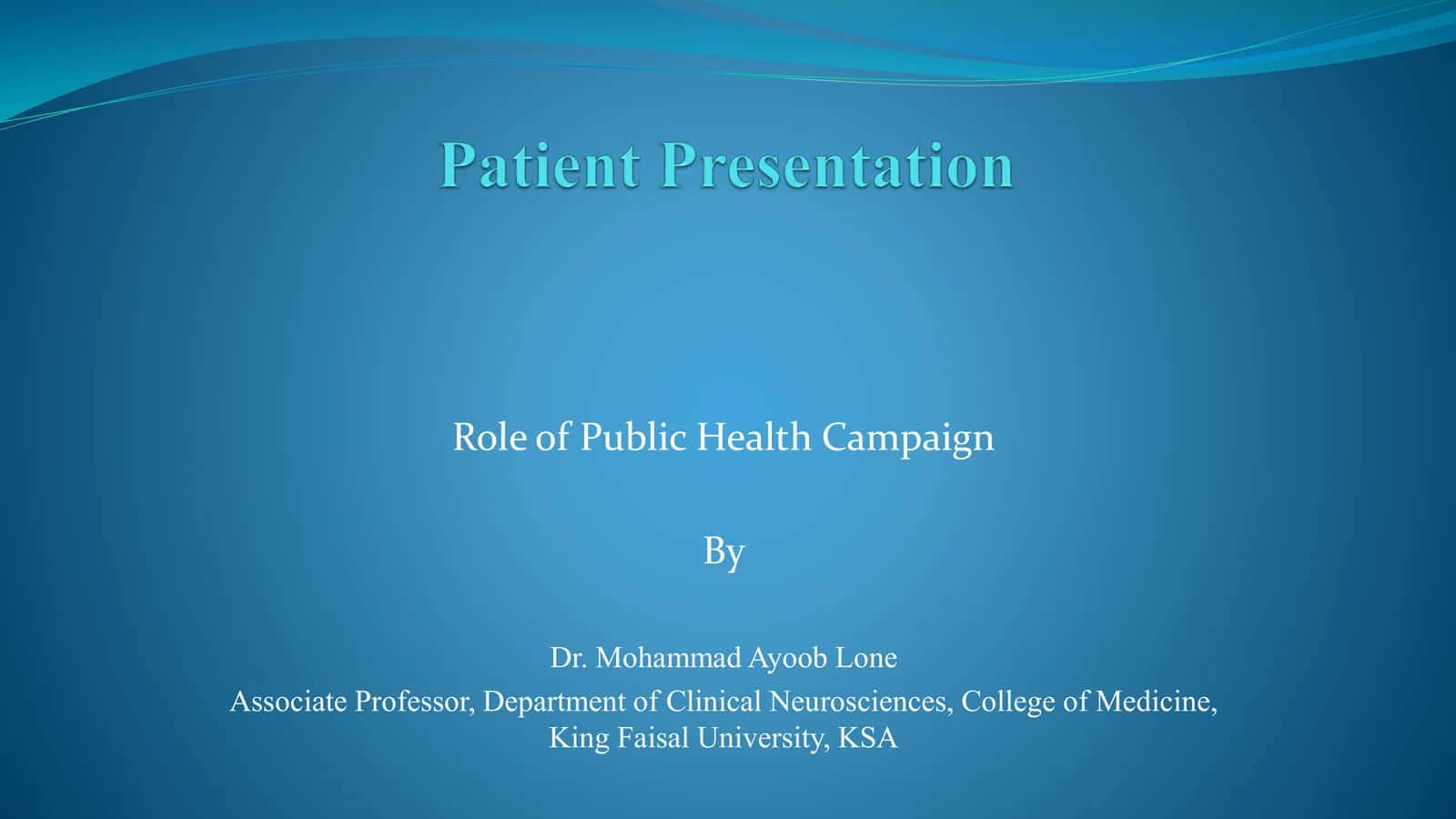 Role of Public Health Campaign 1