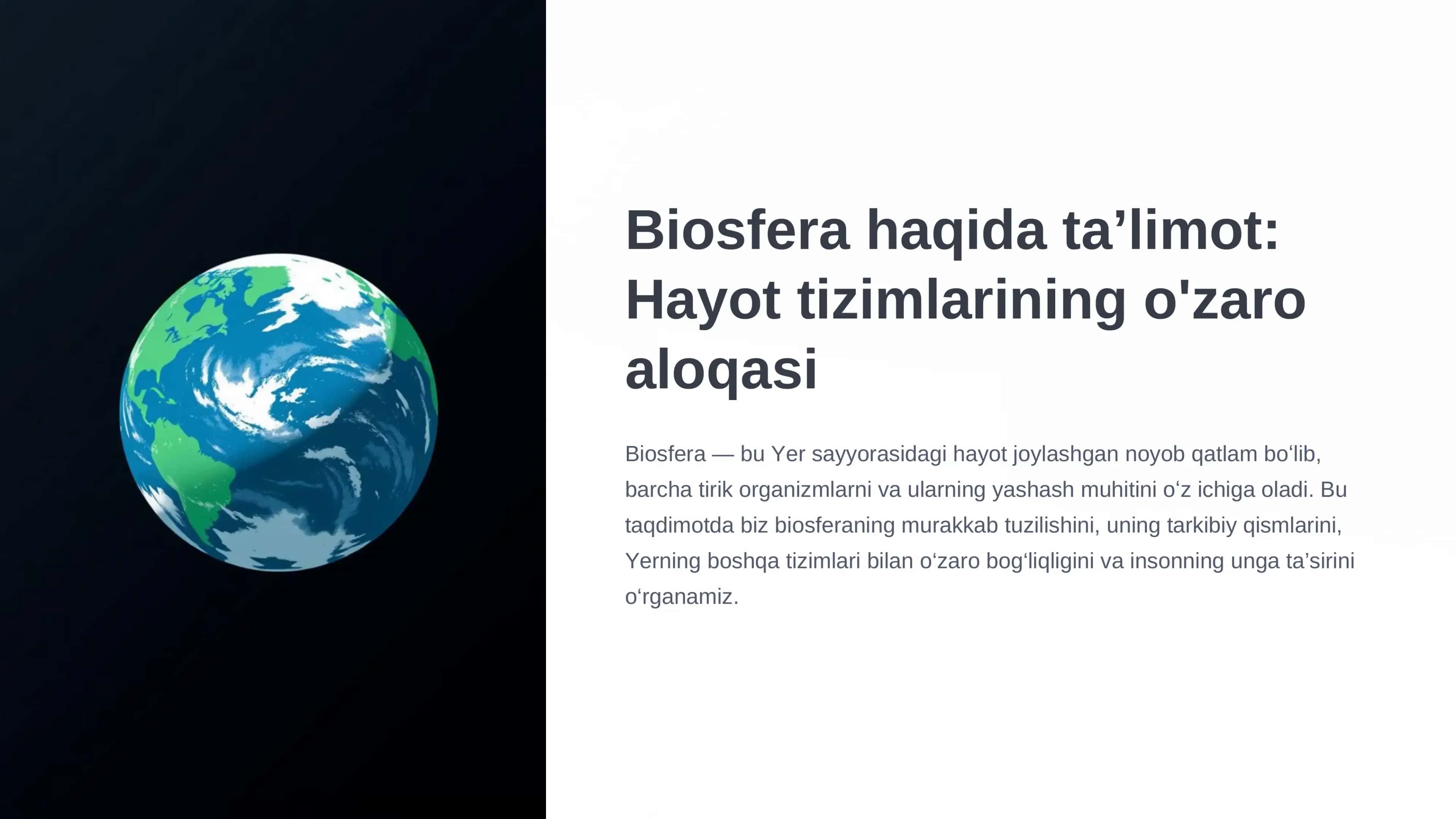 Biosfera haqida talimot 1