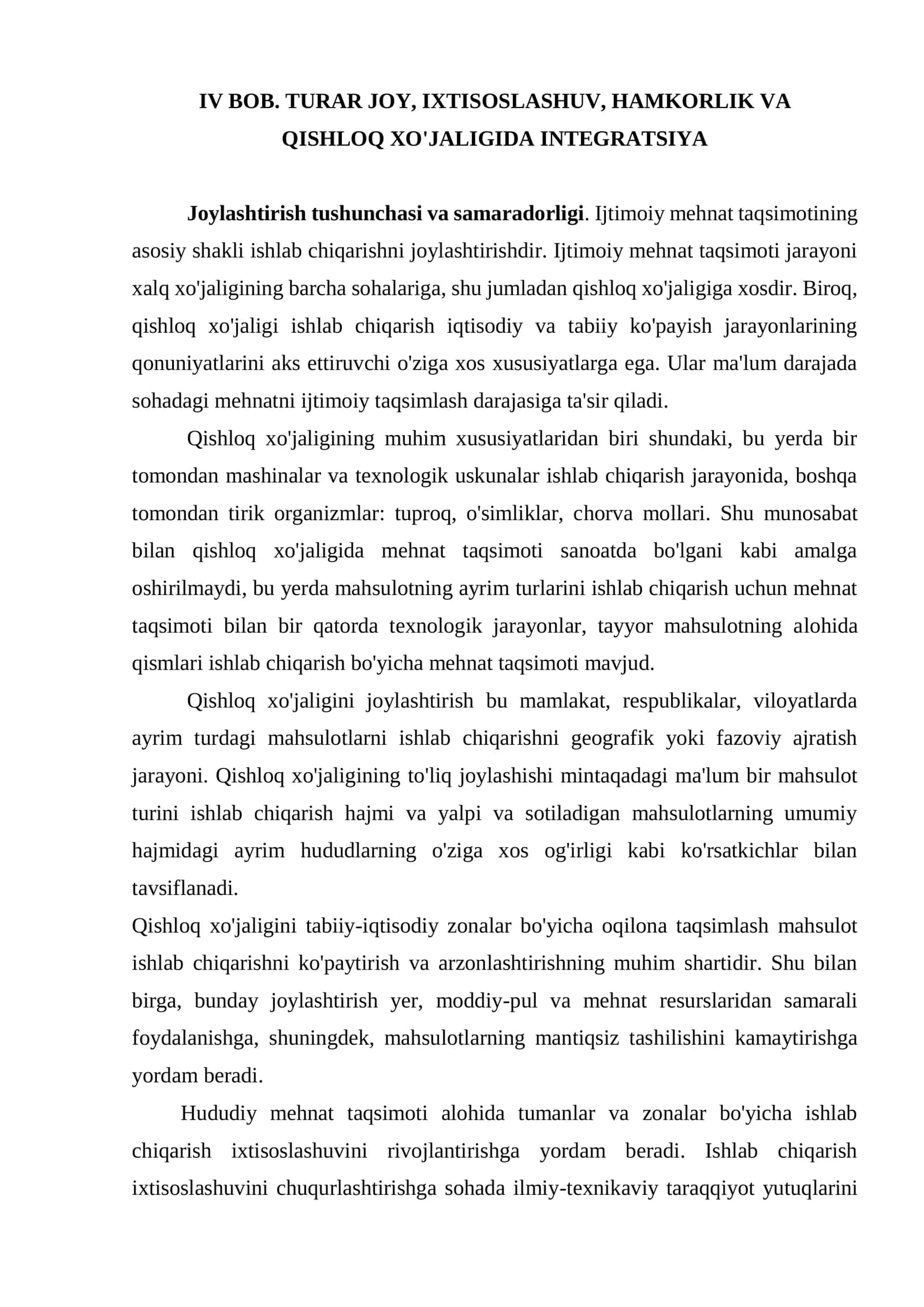 Qishloq xo'jaligida integratsiya 1