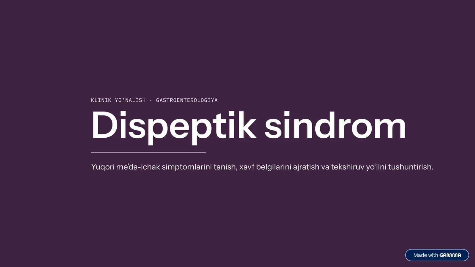 Dispeptik sindrom 1