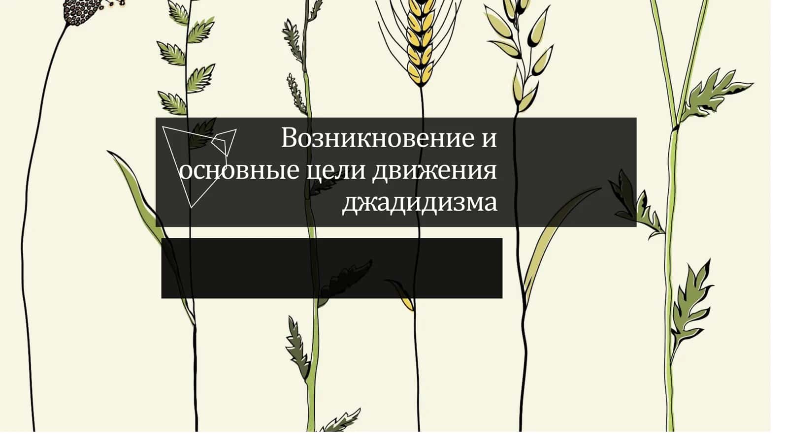 Возникновение и основные цели движения джадидизма 1