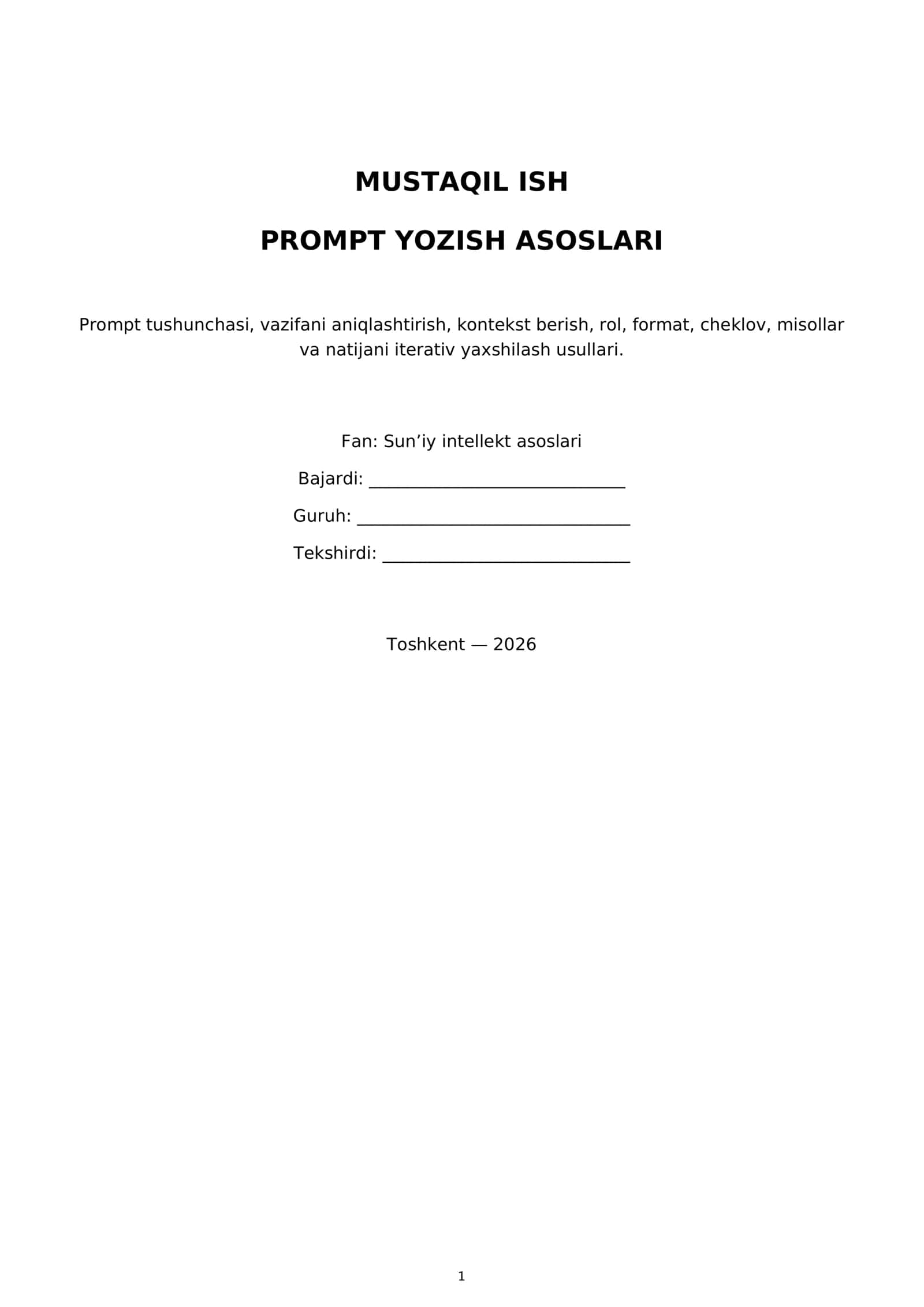 PROMPT YOZISH ASOSLARI 1