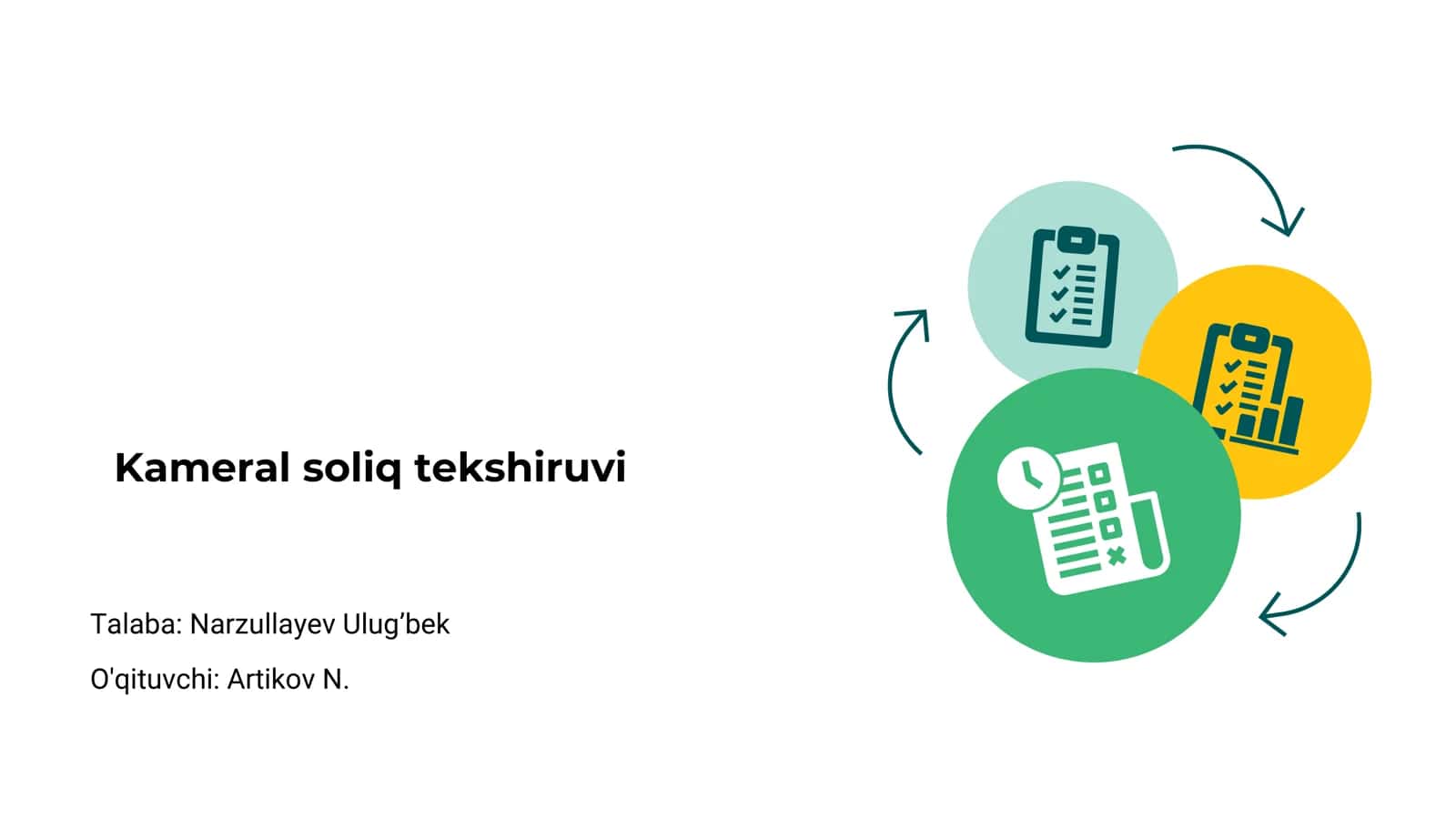 Kameral soliq tekshiruvi 1