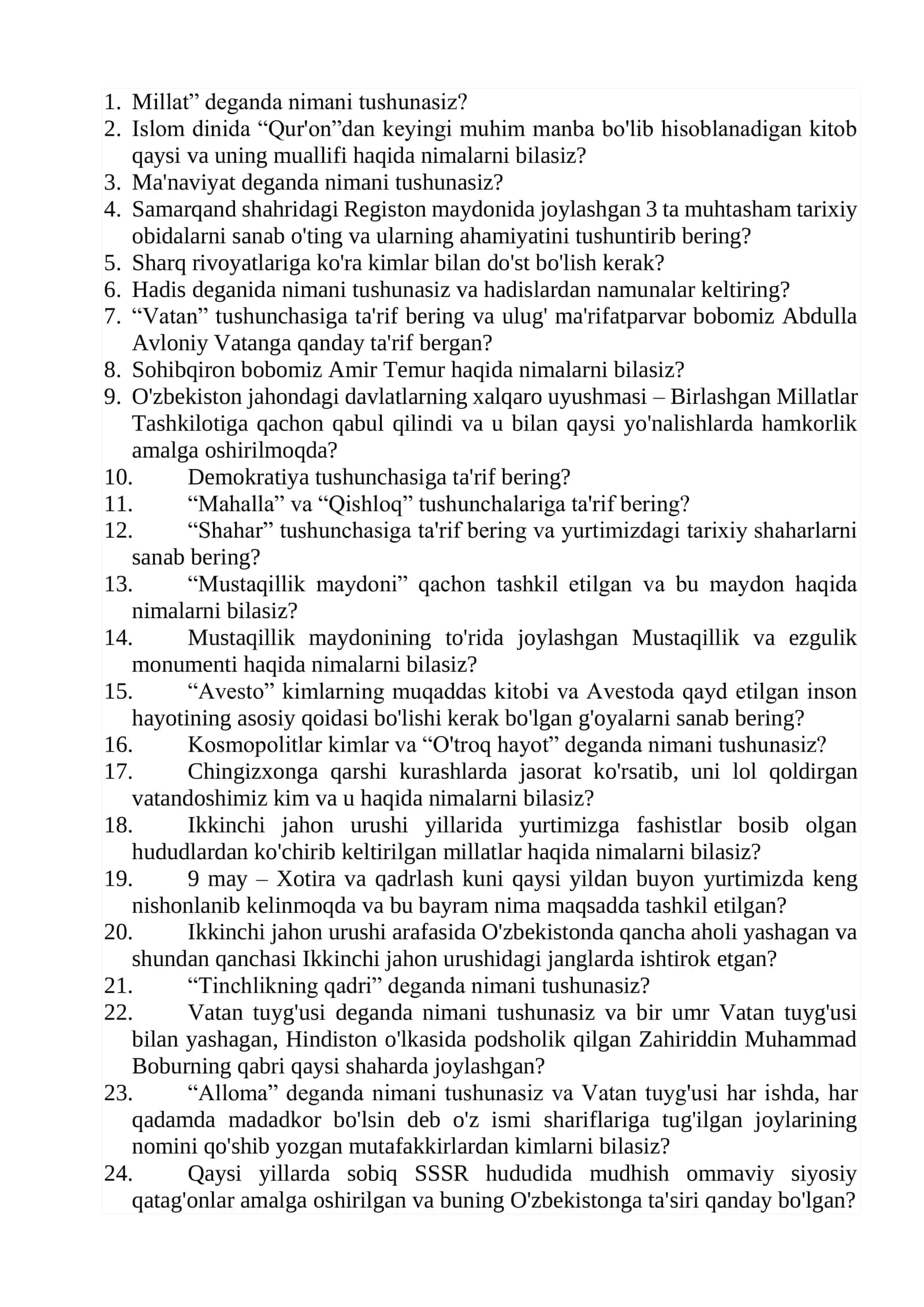 Ichki ishlarga kiruvchilar uchun test savollari 2026 1
