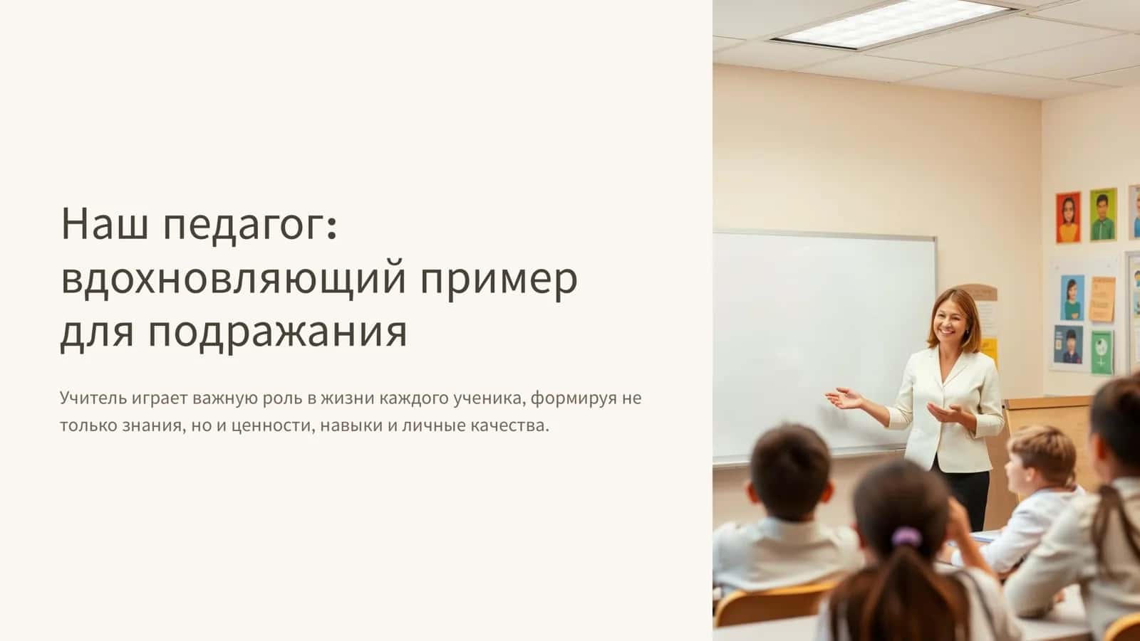 Наш педагог  вдохновляющий пример для подражания 1