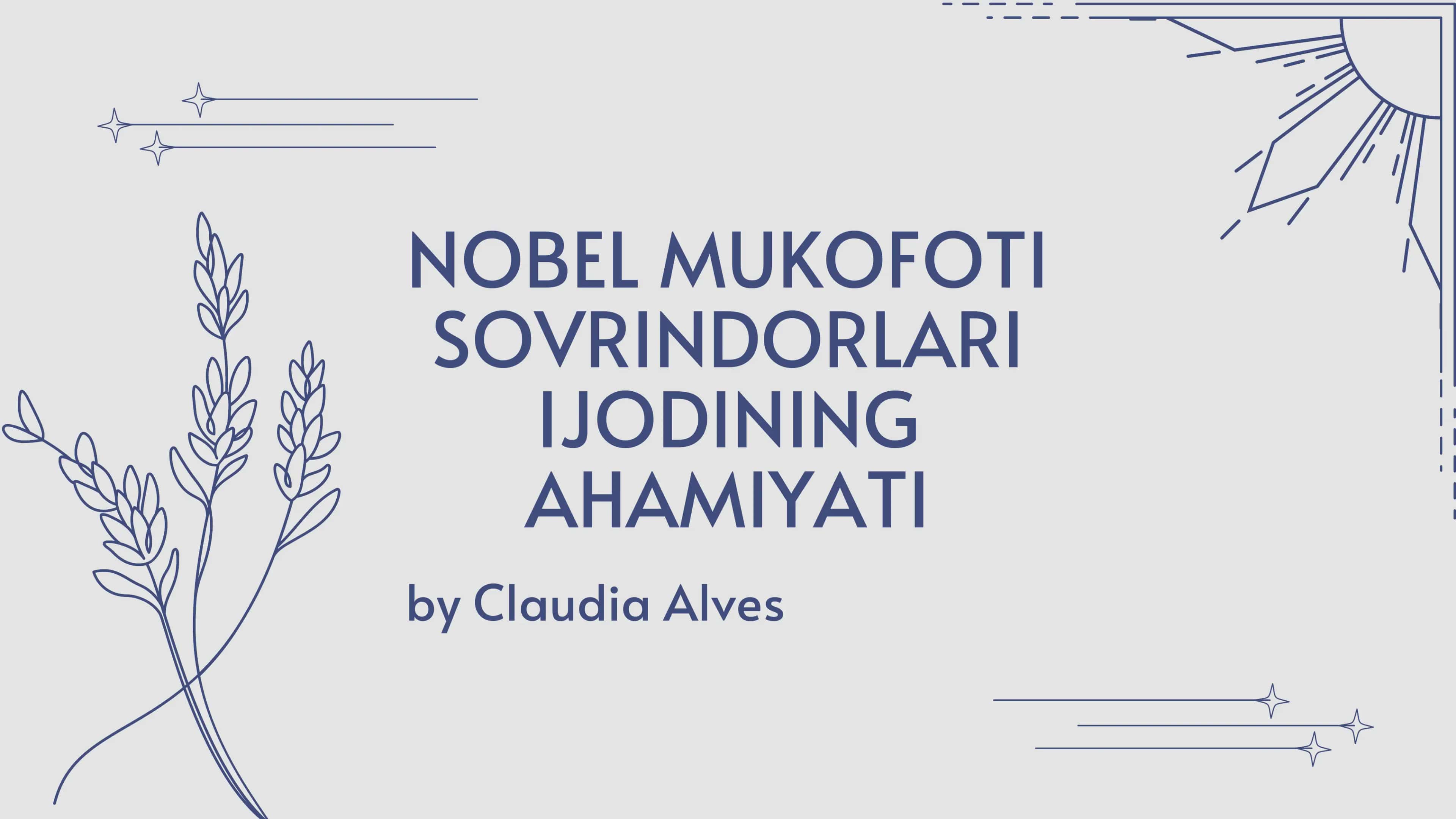NOBEL MUKOFOTI 1