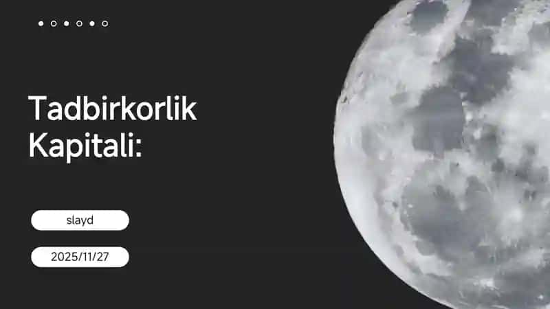 Tadbirkorlik Kapitali 1