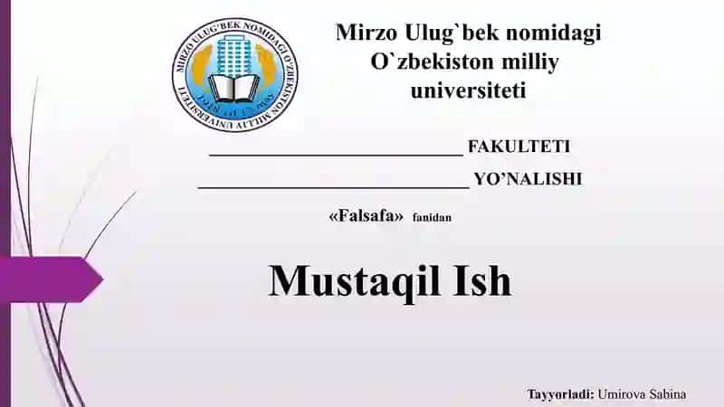 Falsafada borliq va uning asosiy shakllari 1