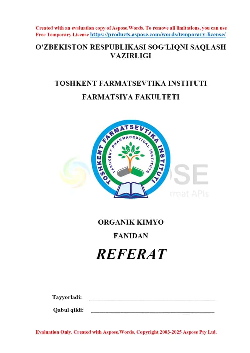 9. Organik kislotalar va asoslar. Brensted- Louri nazariyasi 2. Referat 22 bet 1