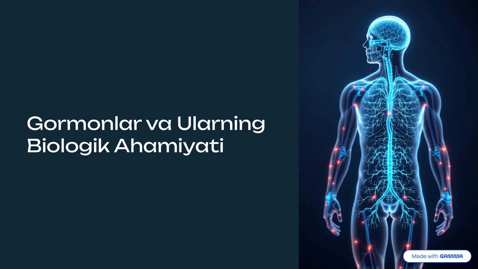 Gormonlar va Ularning Biologik Ahamiyati 1