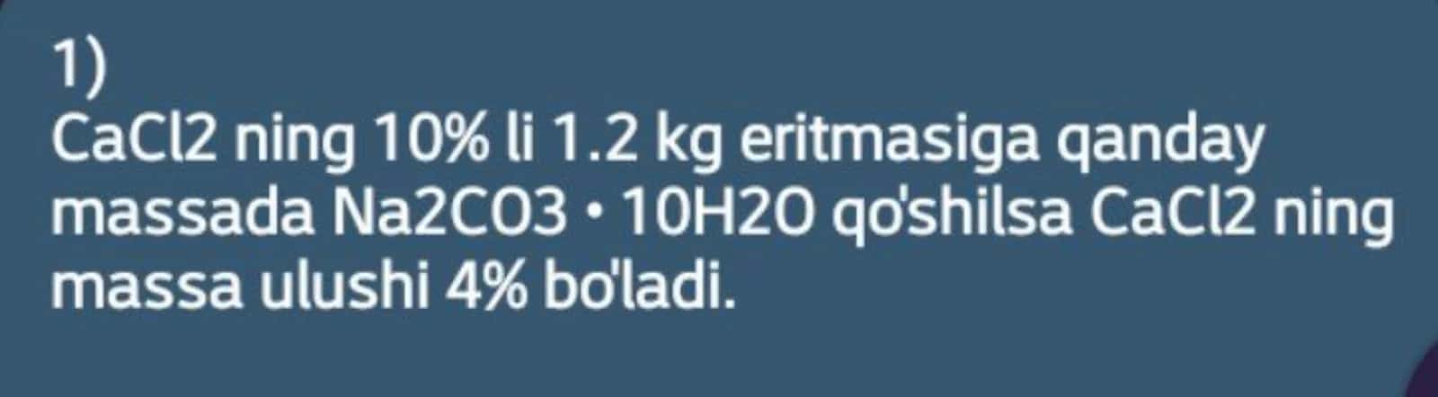 Eritmaga doir masalalar 1
