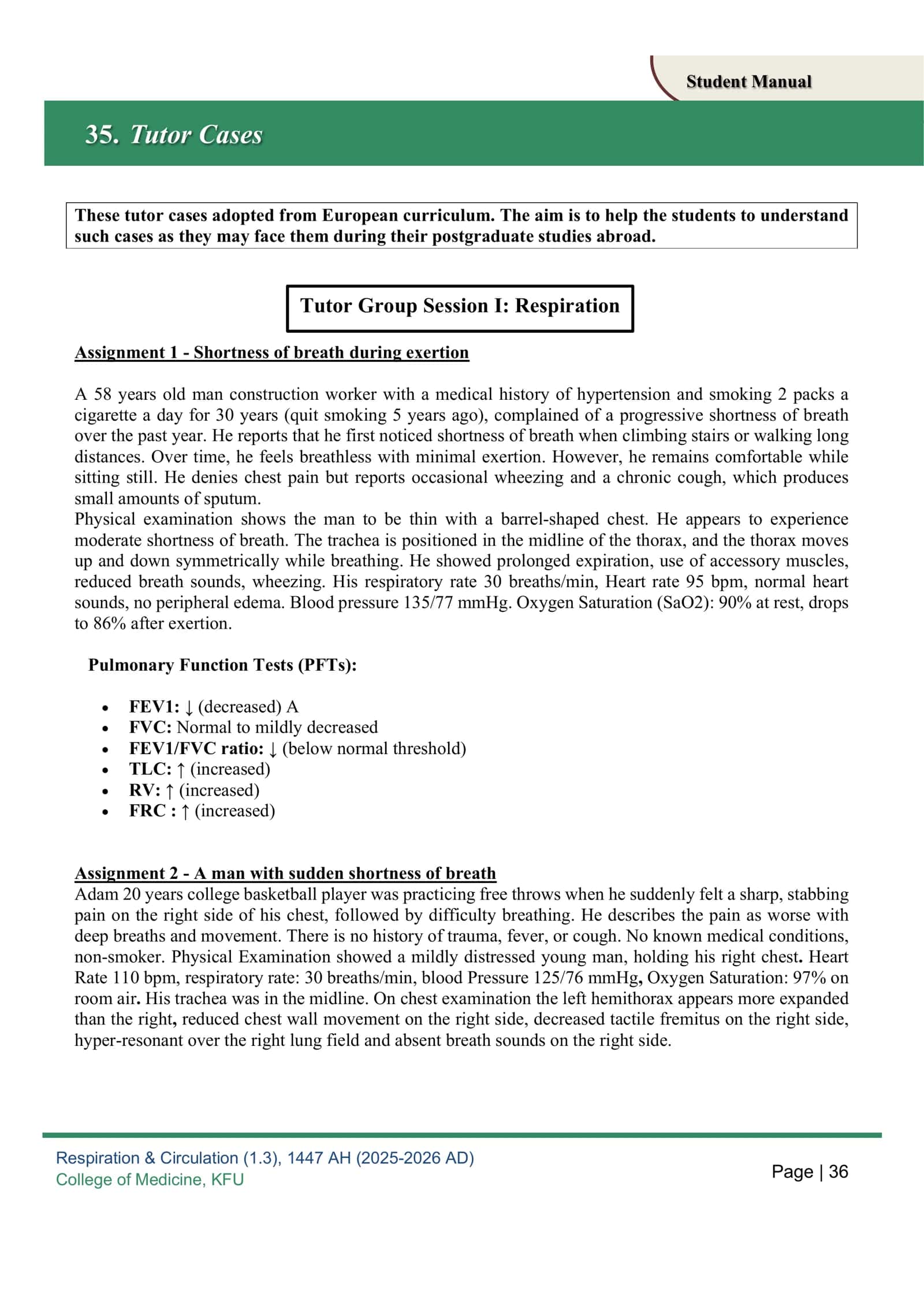 Tutor Cases 1