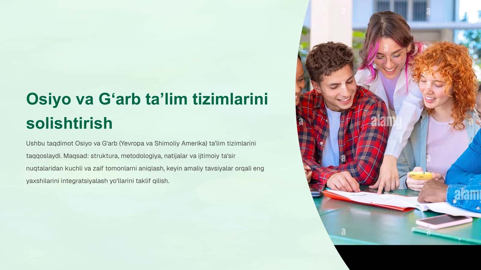 Osiyo va G‘arb ta’lim tizimlarini solishtirish 1