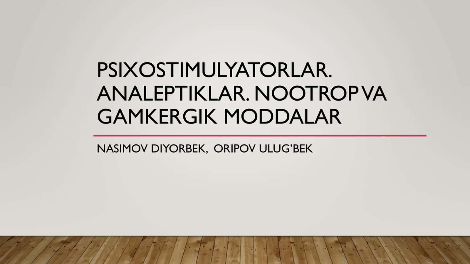 PSIXOSTIMULYATORLAR 1