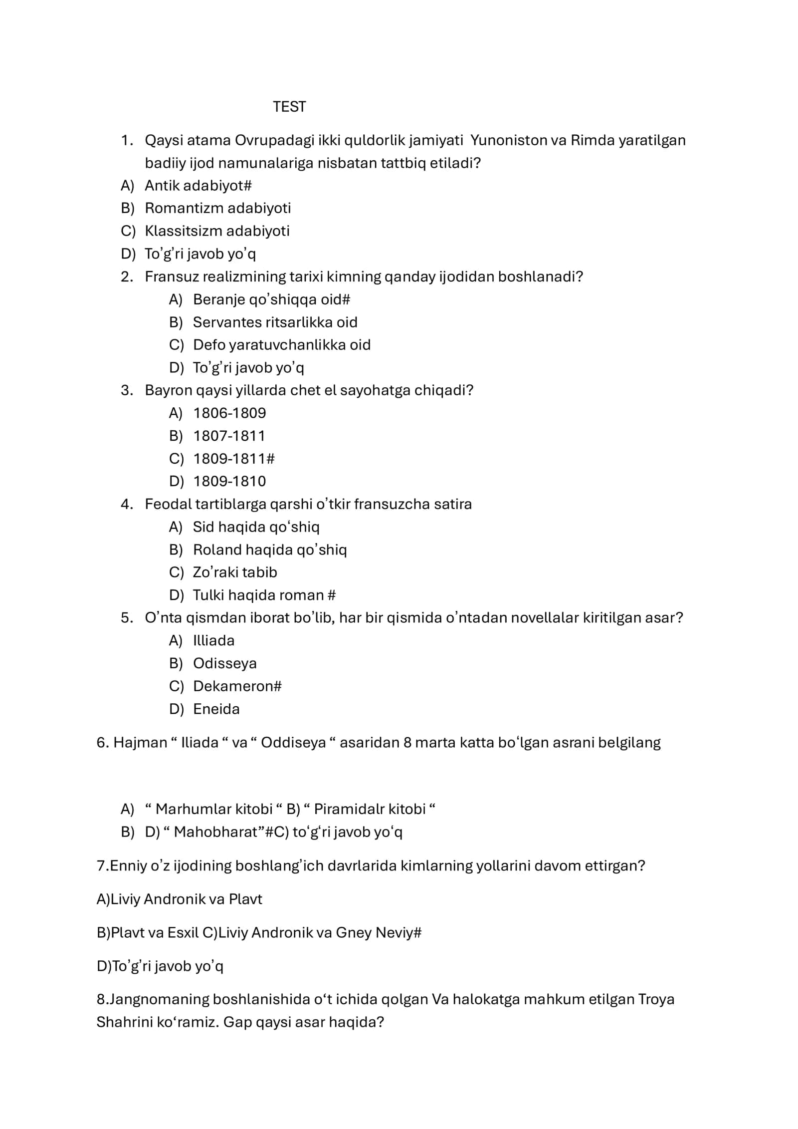 Fransuz realizmi tarixi 1
