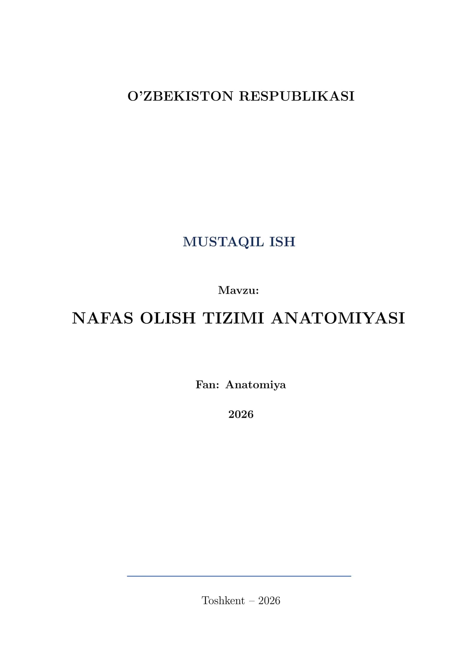 NAFAS OLISH TIZIMI ANATOMIYASI 1