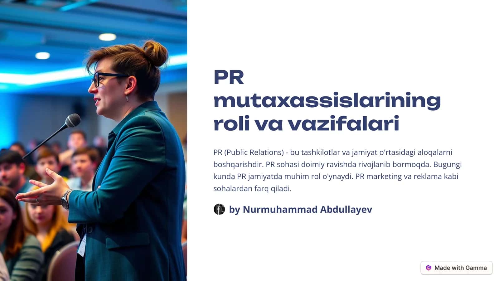 PRning asosiy vazifalari 1