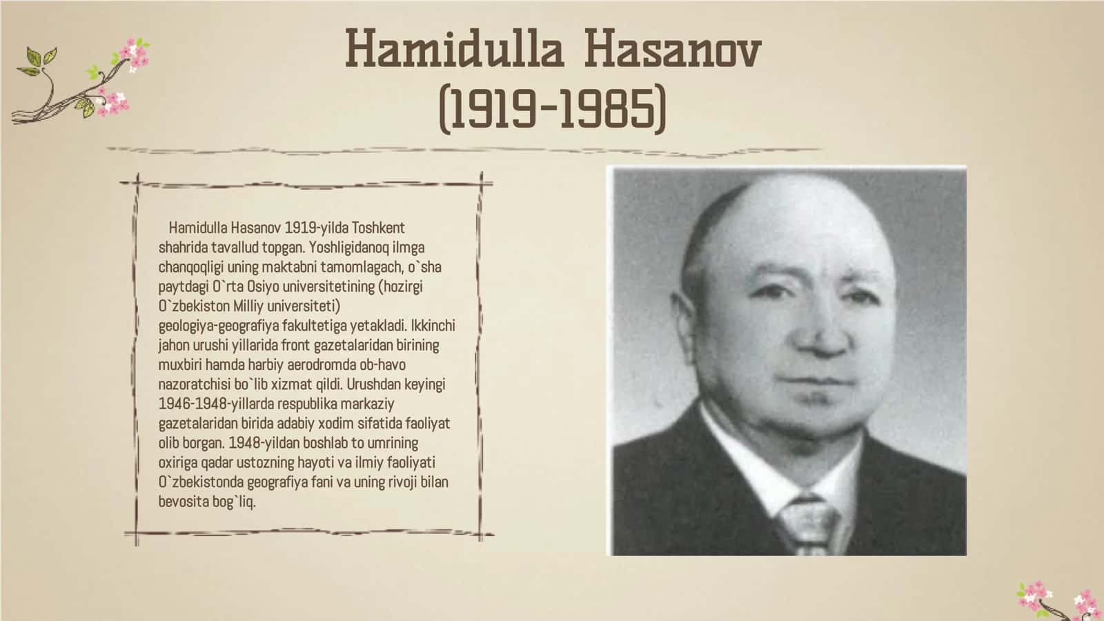 Hamidulla Hasanov (1919-1985) 1