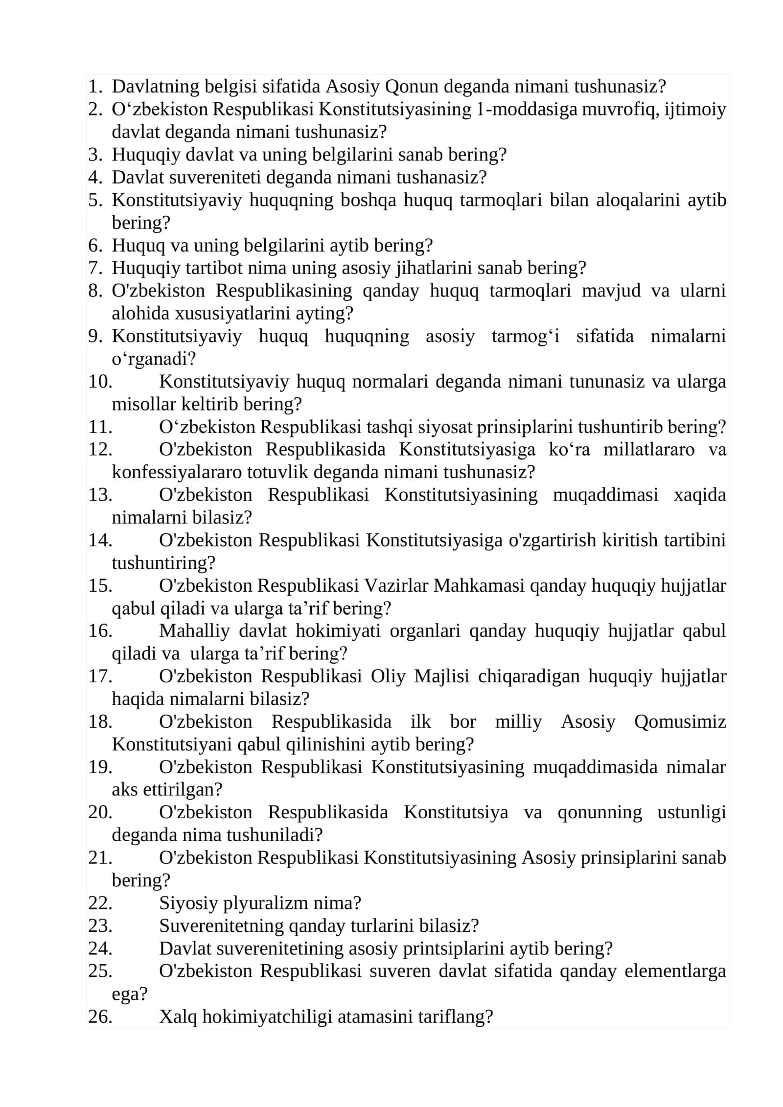 Ichki ishlarga kiruvchilar uchun test savollari 2026 1
