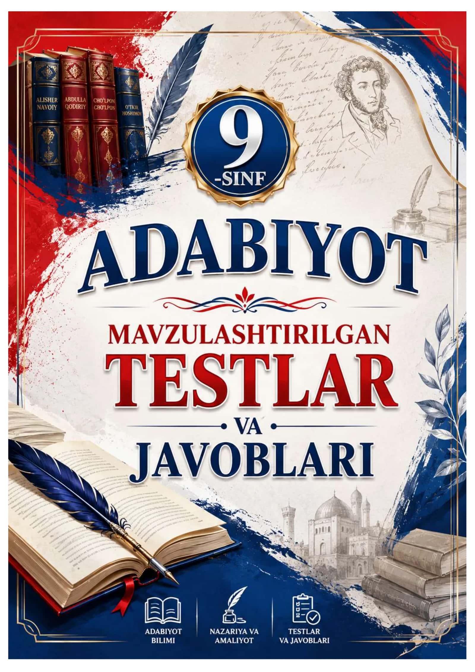 9-SINF ADABIYOT FANIDAN  MAVZULASHTIRILGAN TESTLAR 2026 YIL 1
