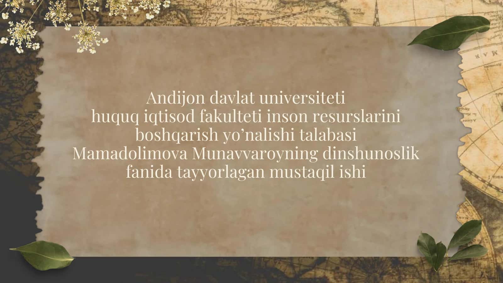 Islomda inson huquq va erkinliklarini ta’minlanishining o‘ziga xos jihatlari 1