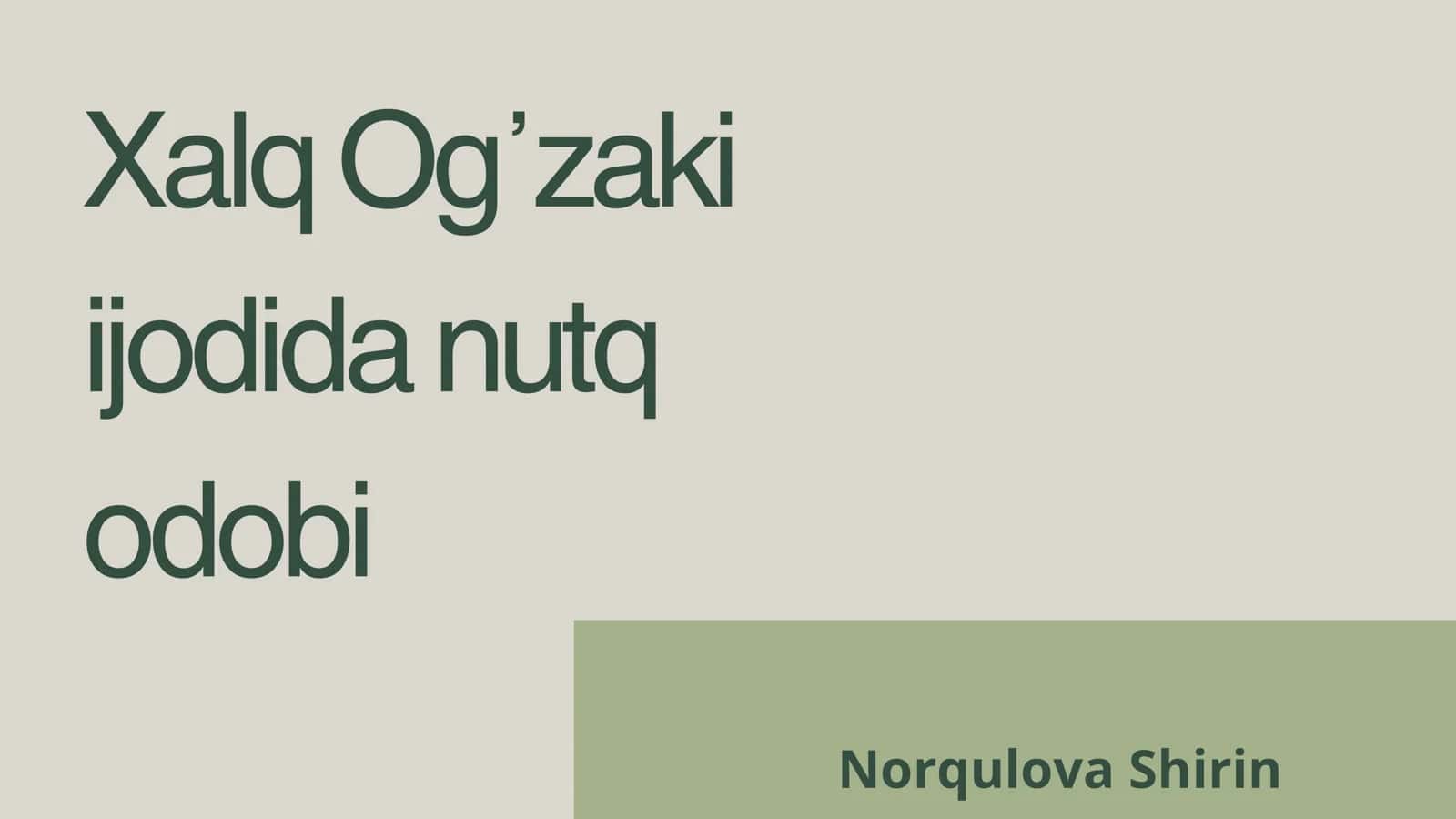 Nutq odobi 1