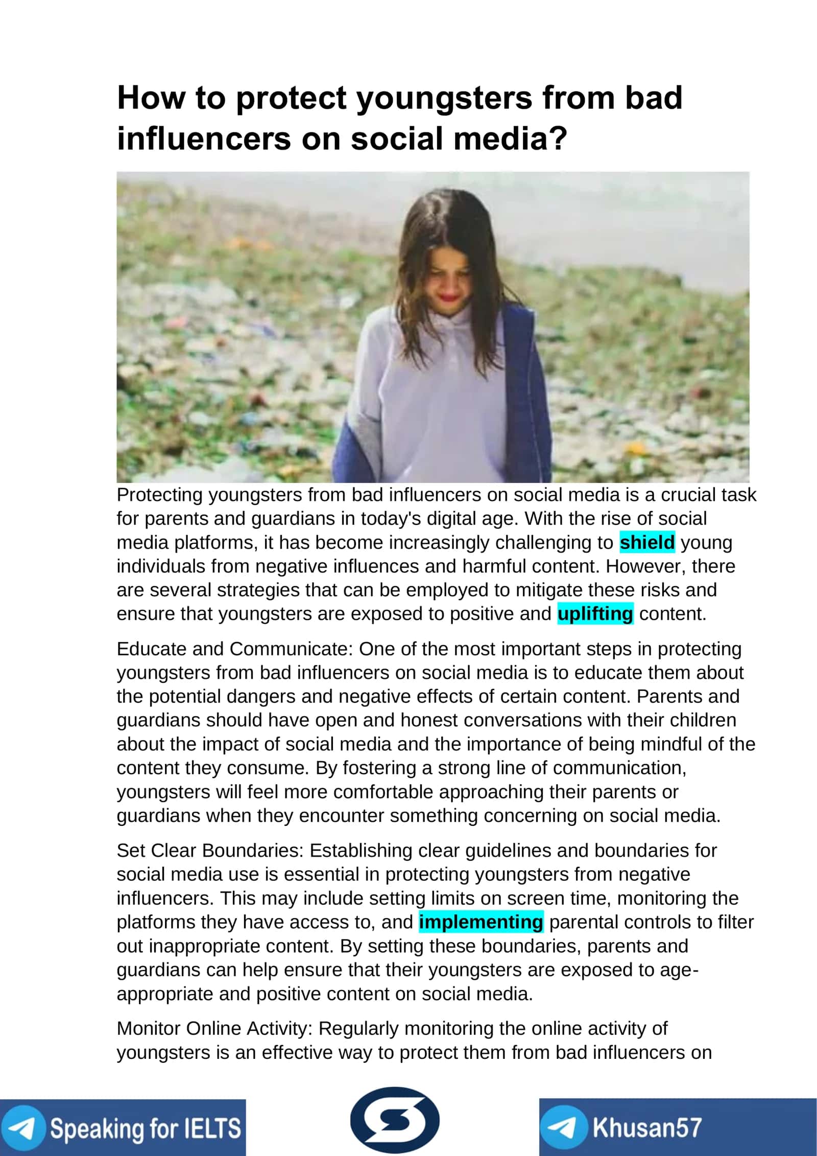 How to protect youngsters from bad influencers on social media? 1