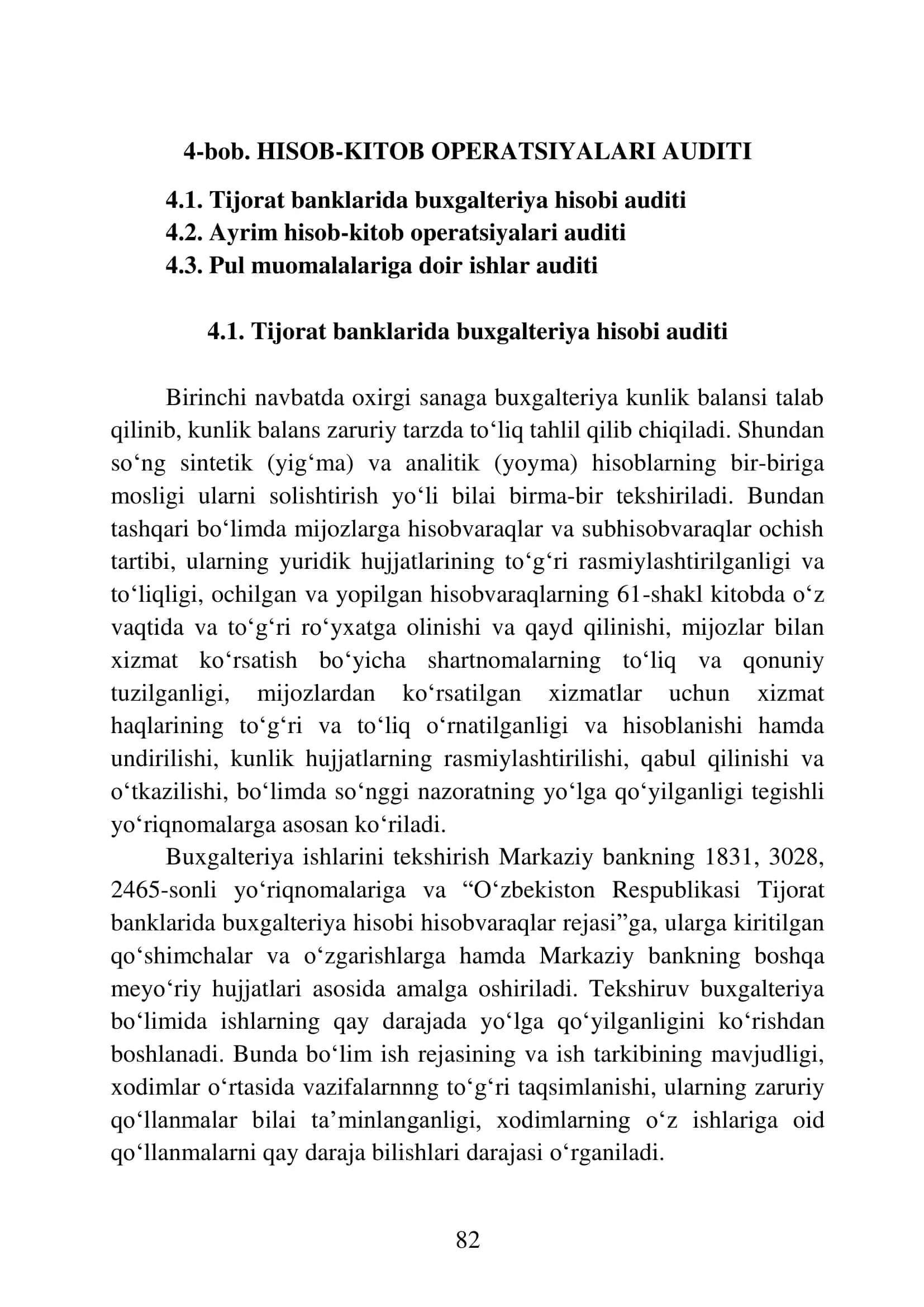 HISOB-KITOB OPERATSIYALARI AUDITI 1