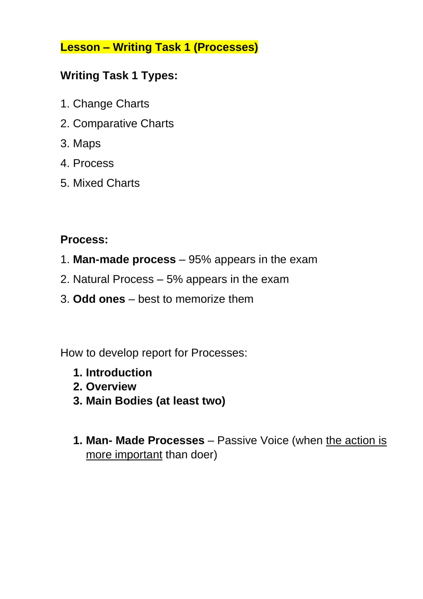 Writing Task 1 (Processes) 1