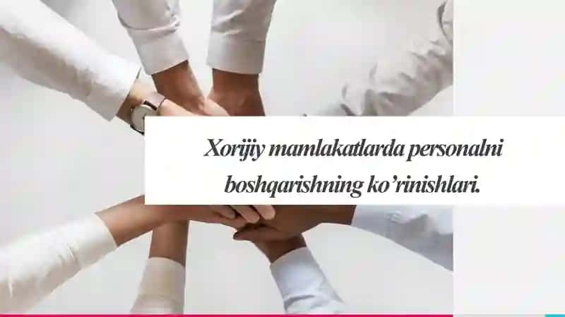 Personalni boshqarish 1