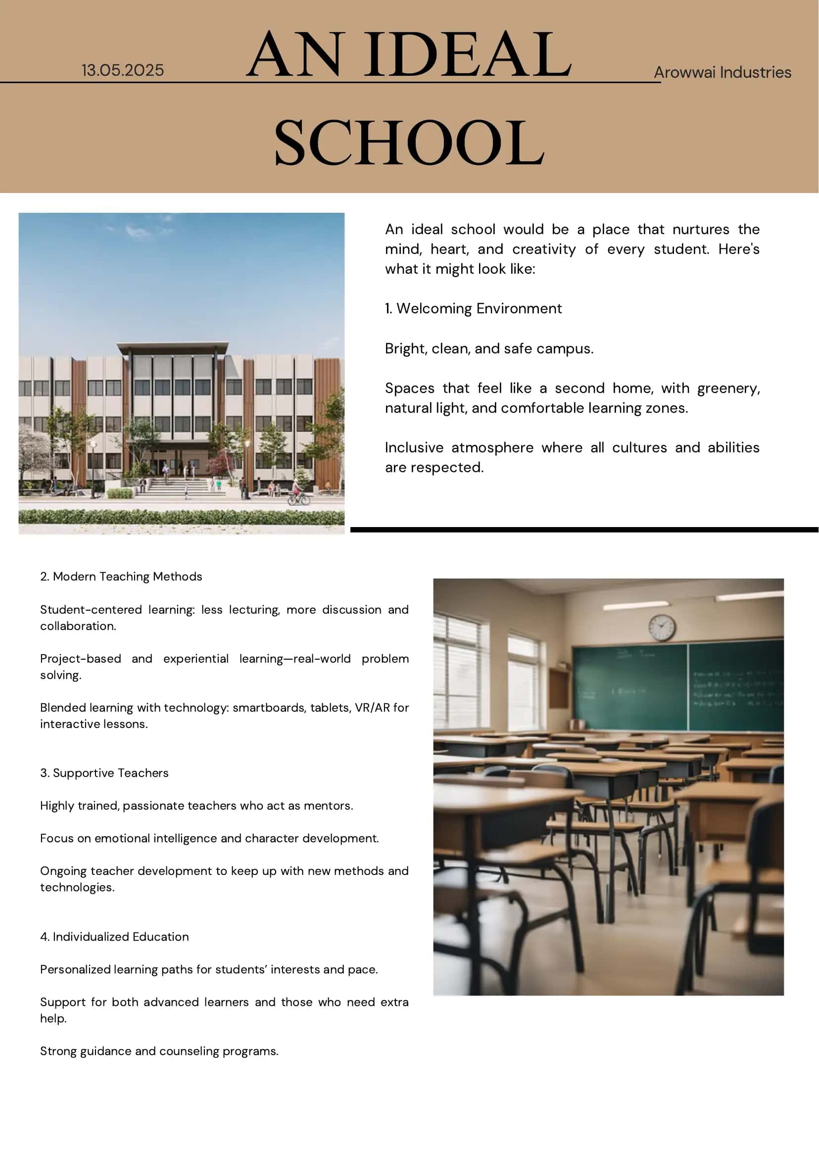 An Ideal School 1