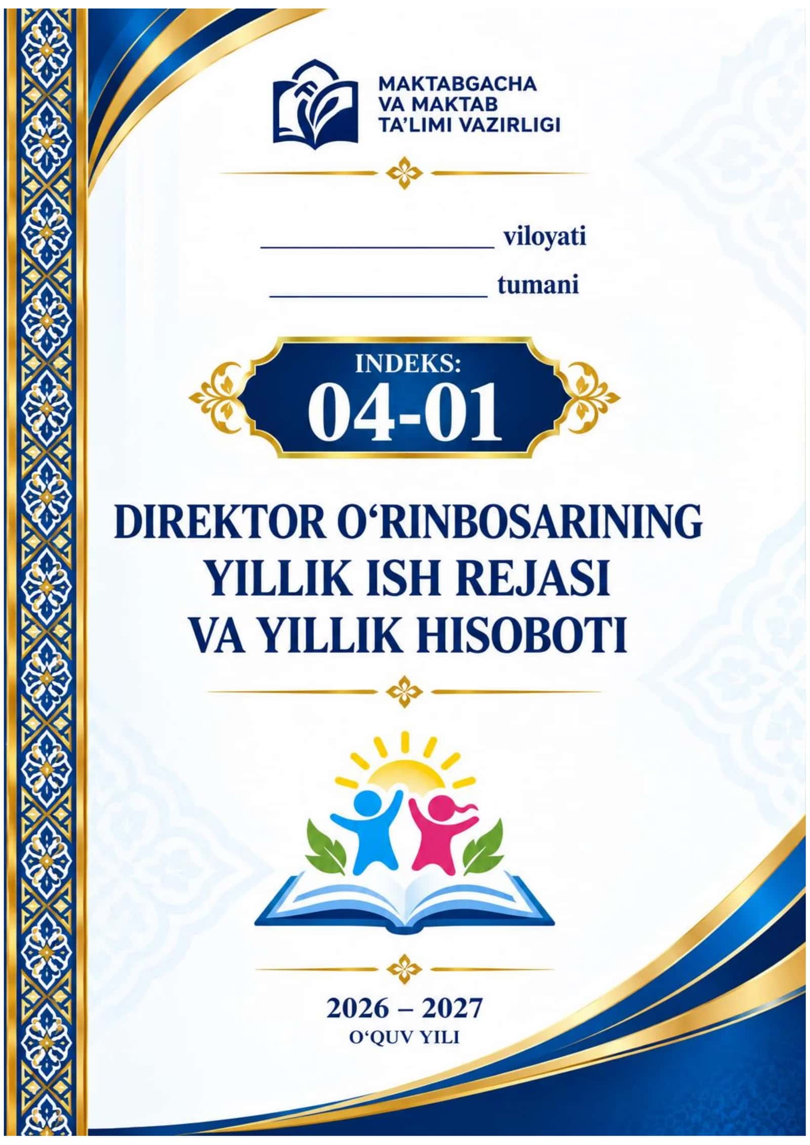 MTT DIREKTOR O'RINBOSARI YILLIK ISH REJASI VA HISOBOTI 2026-2027 1