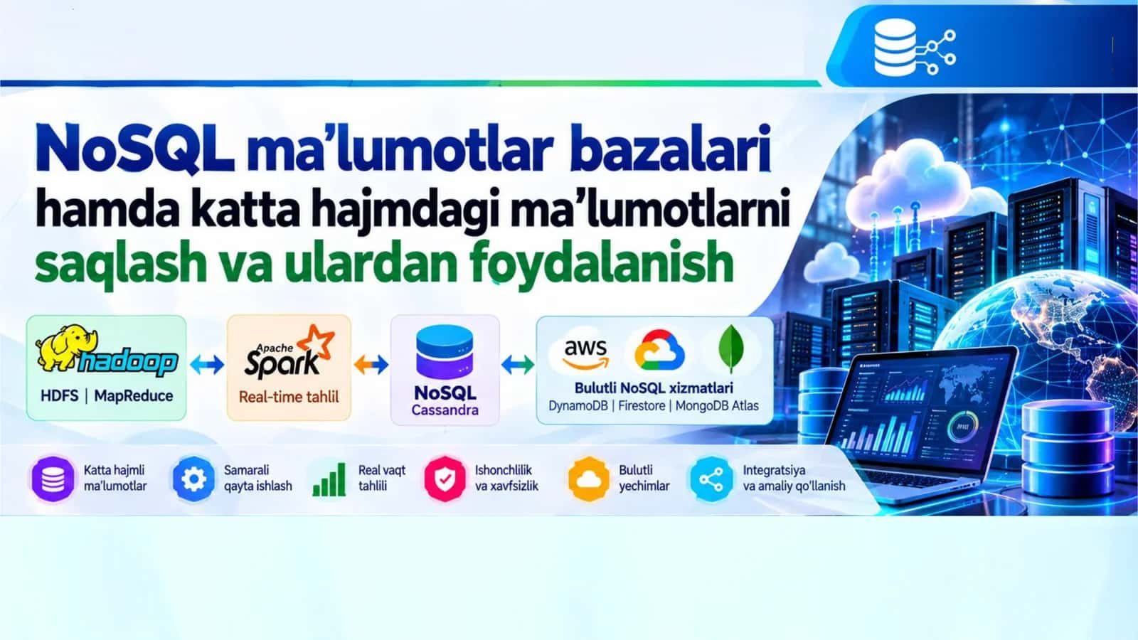NoSQL ma'lumotlar bazasi hamda katta hajmdagi ma'lumotlarni saqlash va ulardan foydalanish 1