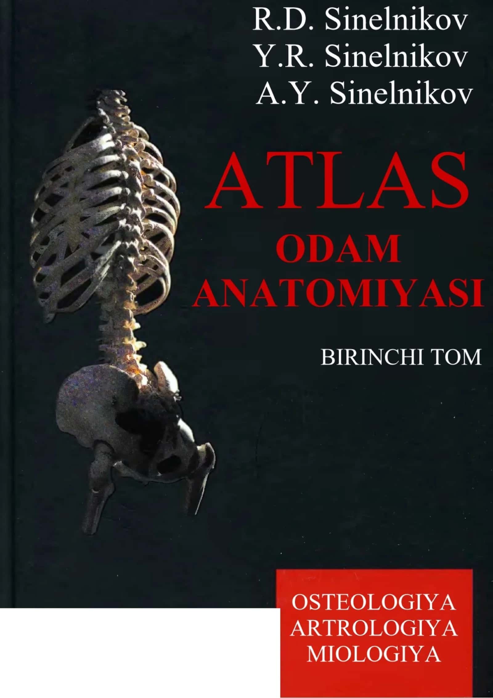 ATLAS ODAM ANATOMIYASI I-TOM SINELNIKOV (O'zbekcha) 1