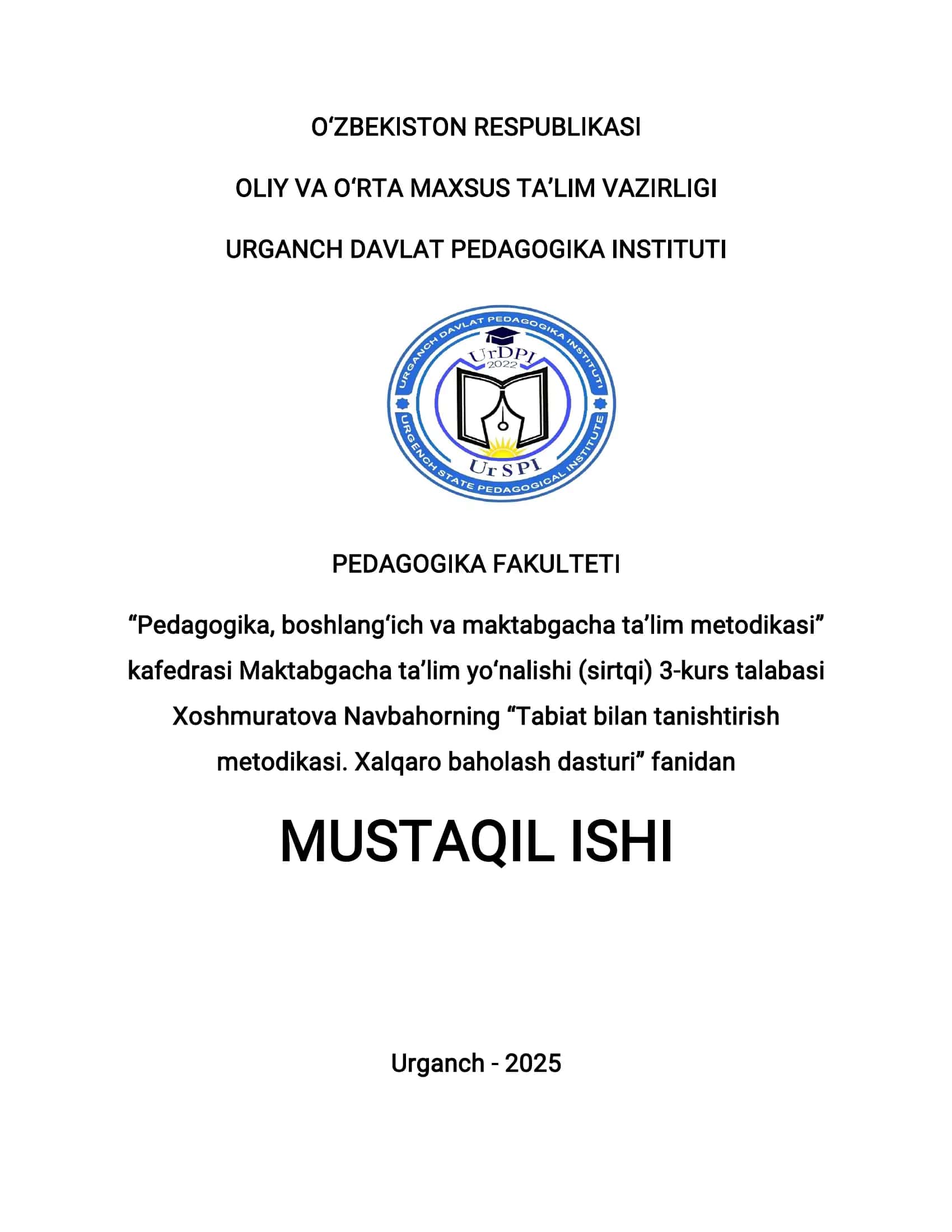 Bolalarni tabiat bilan tanishtirish 1