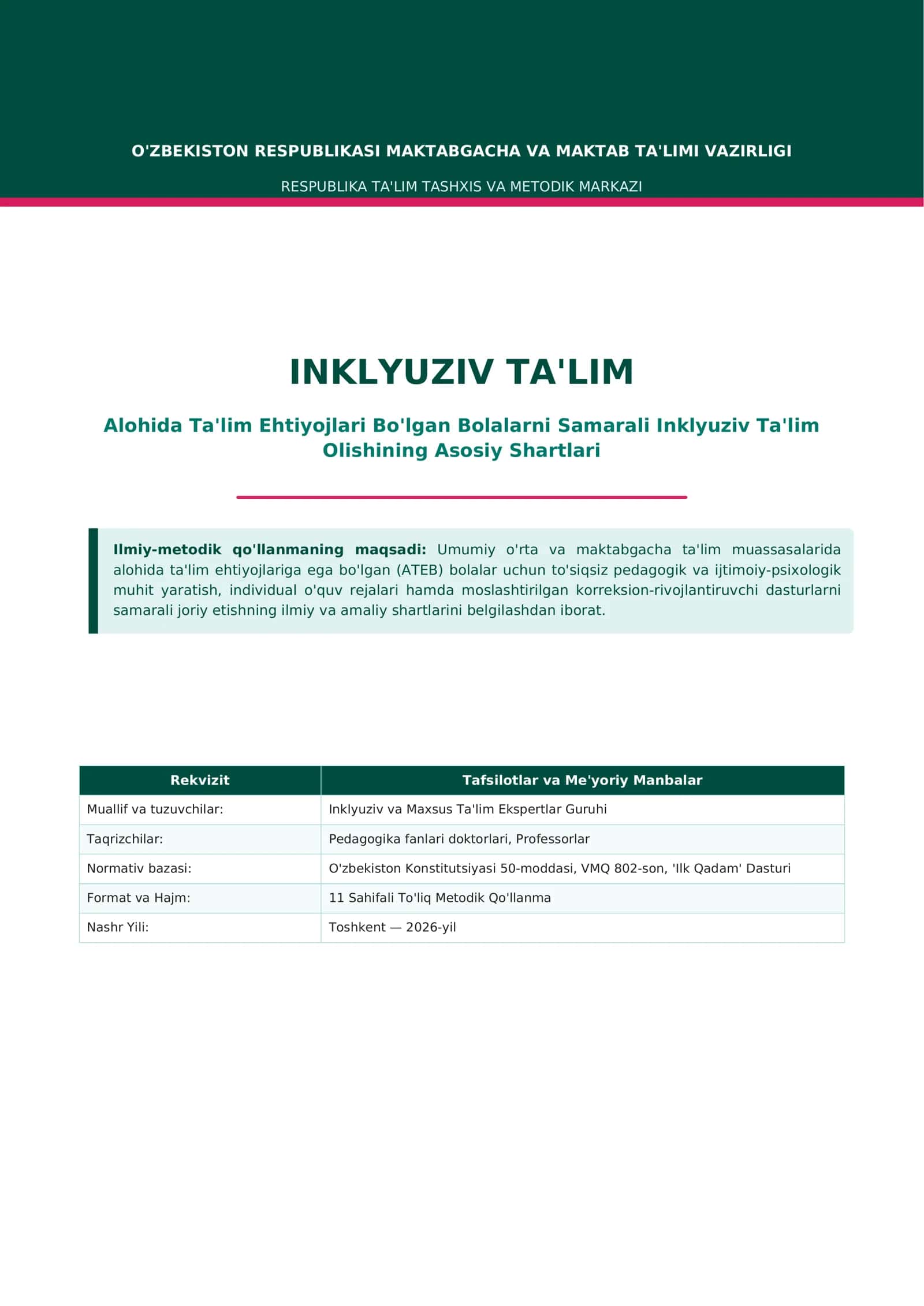 Inklyuziv Ta'lim 1