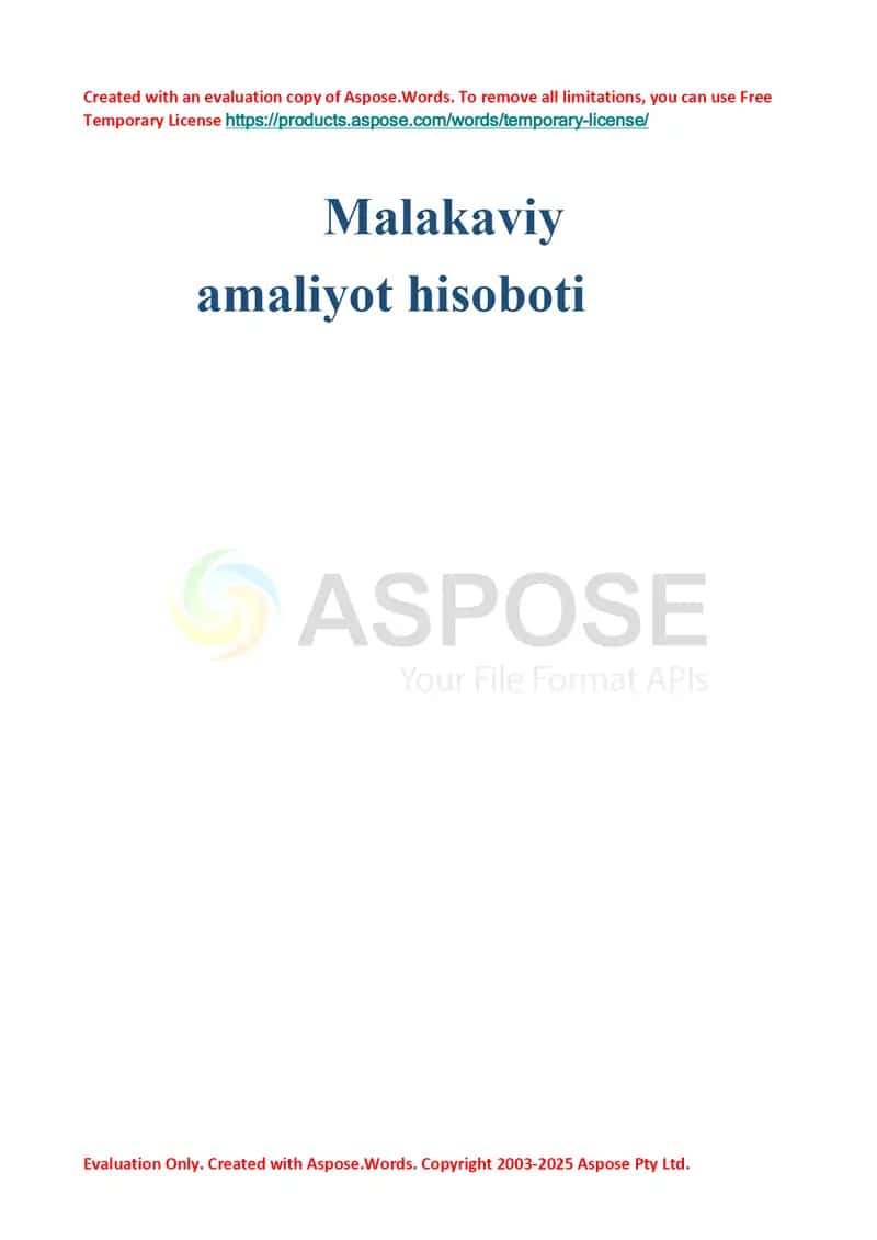 Maple hisobot 1