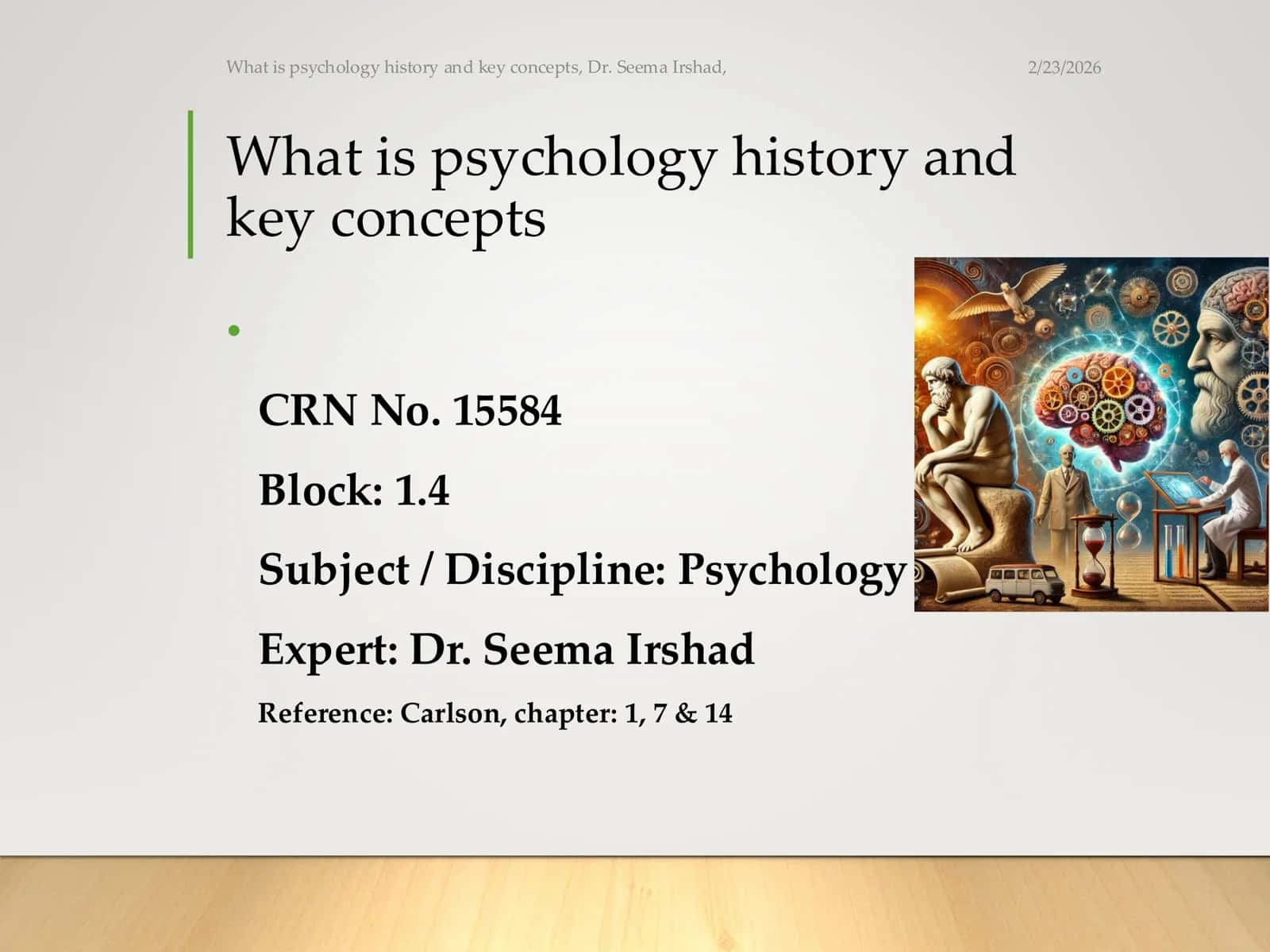 What is psychology history and key concepts 1
