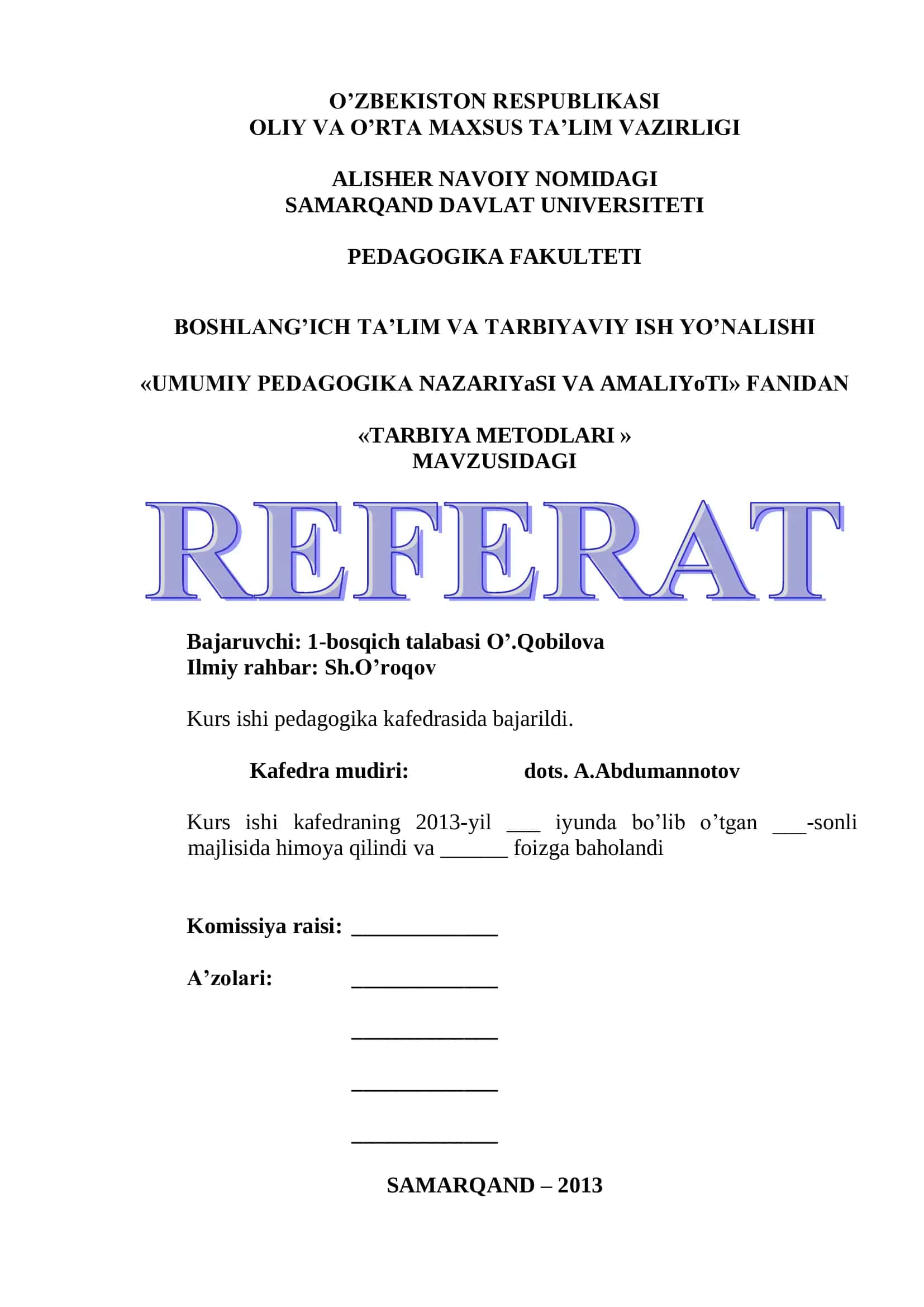 Tarbiya metodlari 1