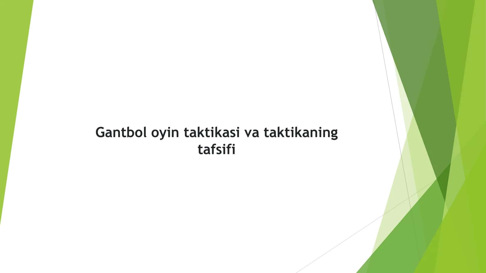 gandbol o'yini qoidalari va strategiyasi 1