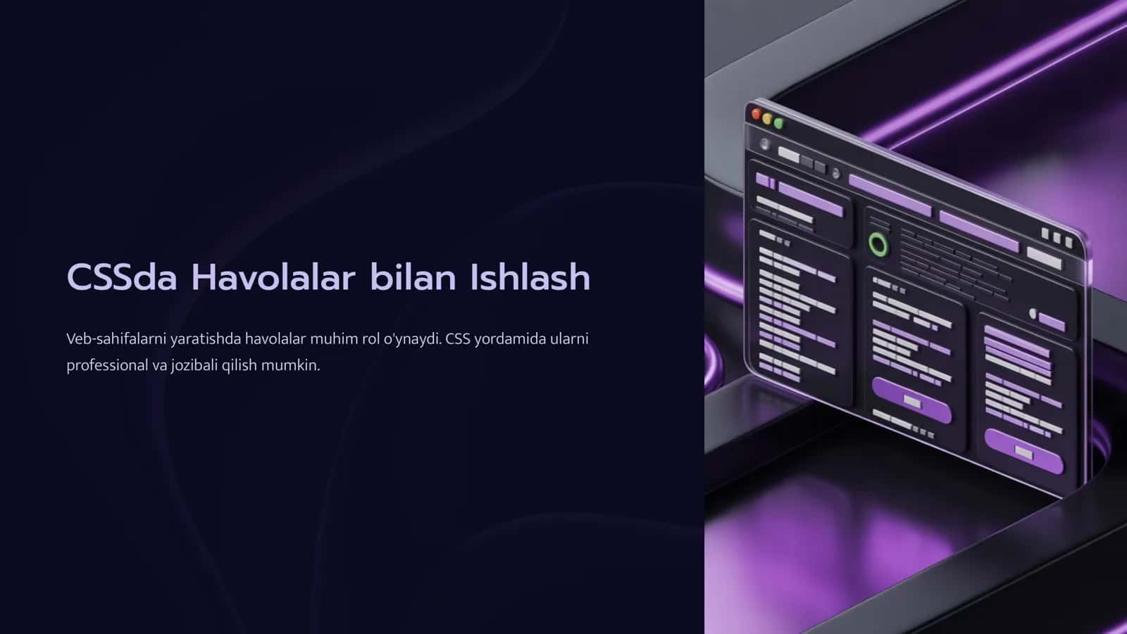 CSSda Havolalar bilan Ishlash 1