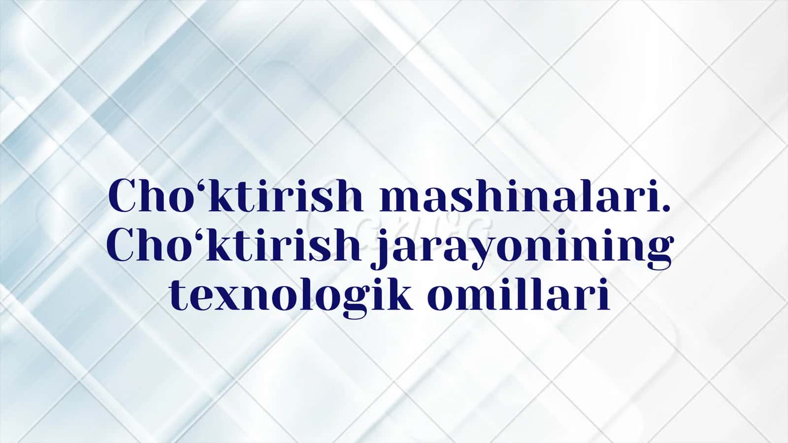 Cho‘ktirish mashinalari 1