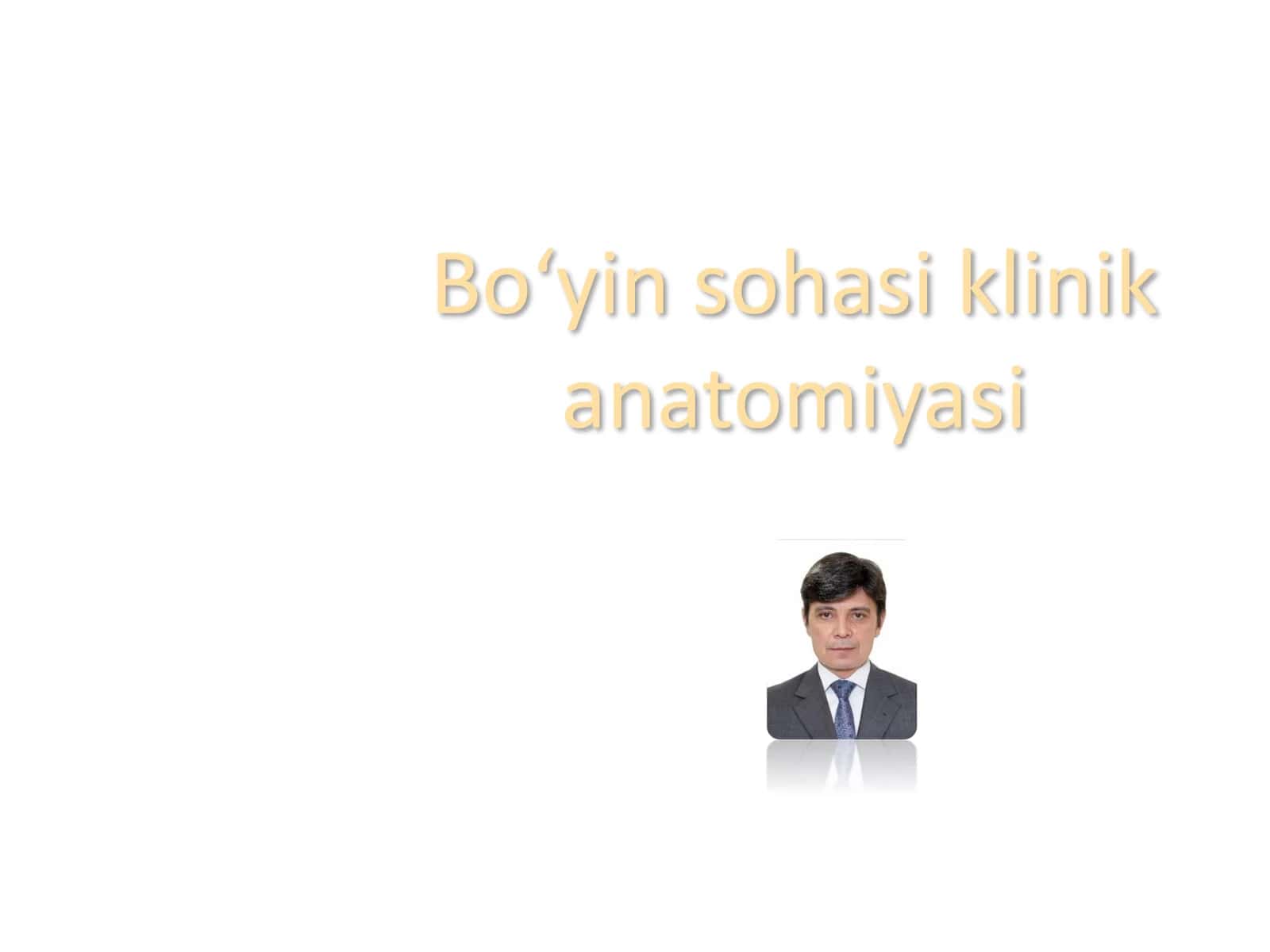 Boʻyin sohasi klinik anatomiyasi 1